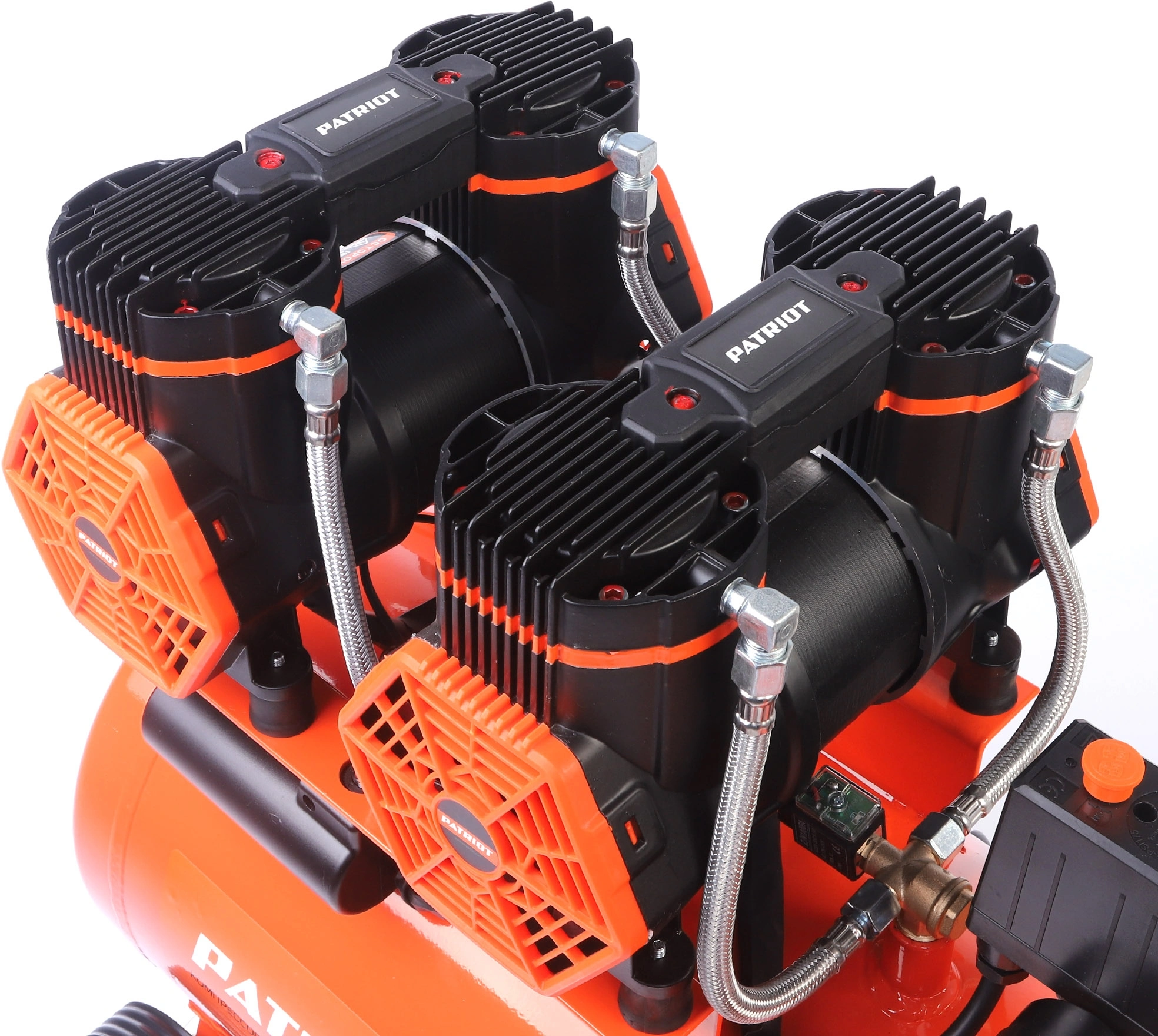 Компрессор поршневой Patriot KDS 540 F50 безмасляный 540л/мин 50л 2800Вт оранжевый/черный — миниатюра 9