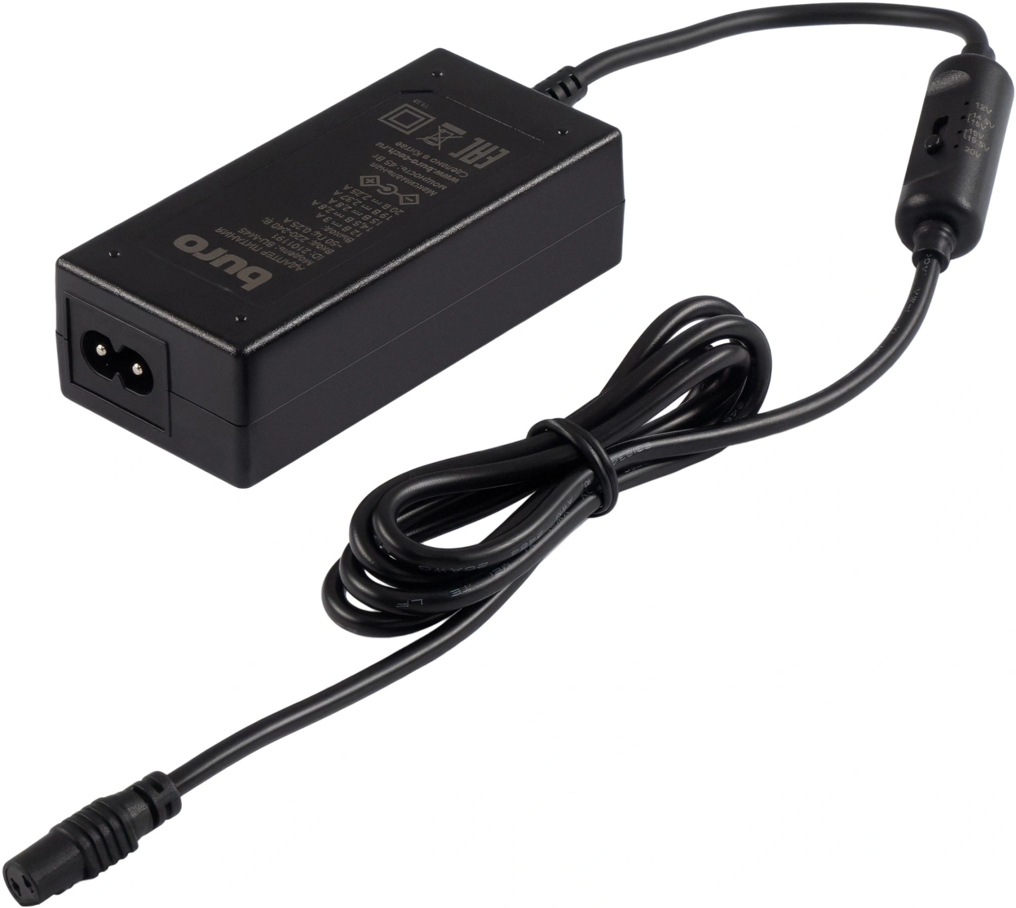 Блок питания Buro BU-M45 ручной 70W 12V-20V 8-коннект. 3A от бытовой электросети — миниатюра 2