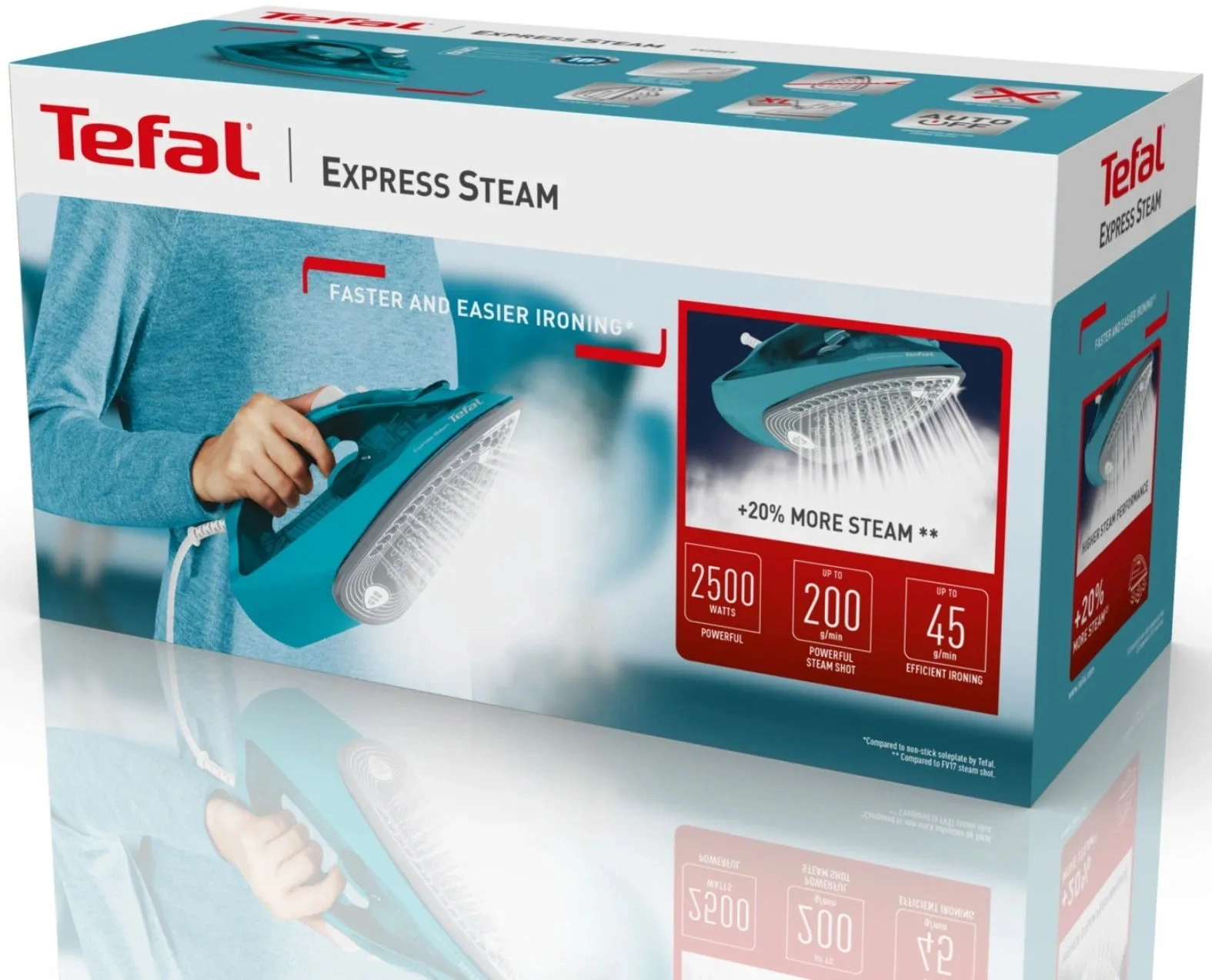 Утюг Tefal FV2867E0 2500Вт бирюзовый — миниатюра 8