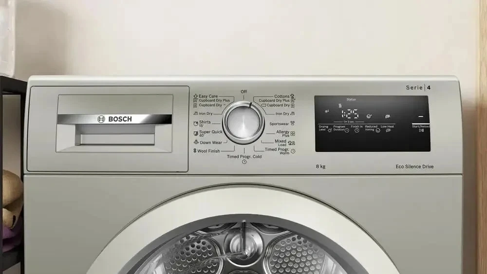 Сушильная машина Bosch WTN86212ME пан.англ. кл.энер.:A+++ макс.загр.:8кг серый — миниатюра 7