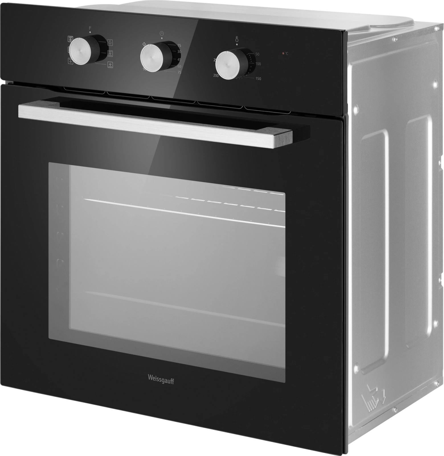 Духовой шкаф Электрический Weissgauff EOM 206 BM черный — миниатюра 4