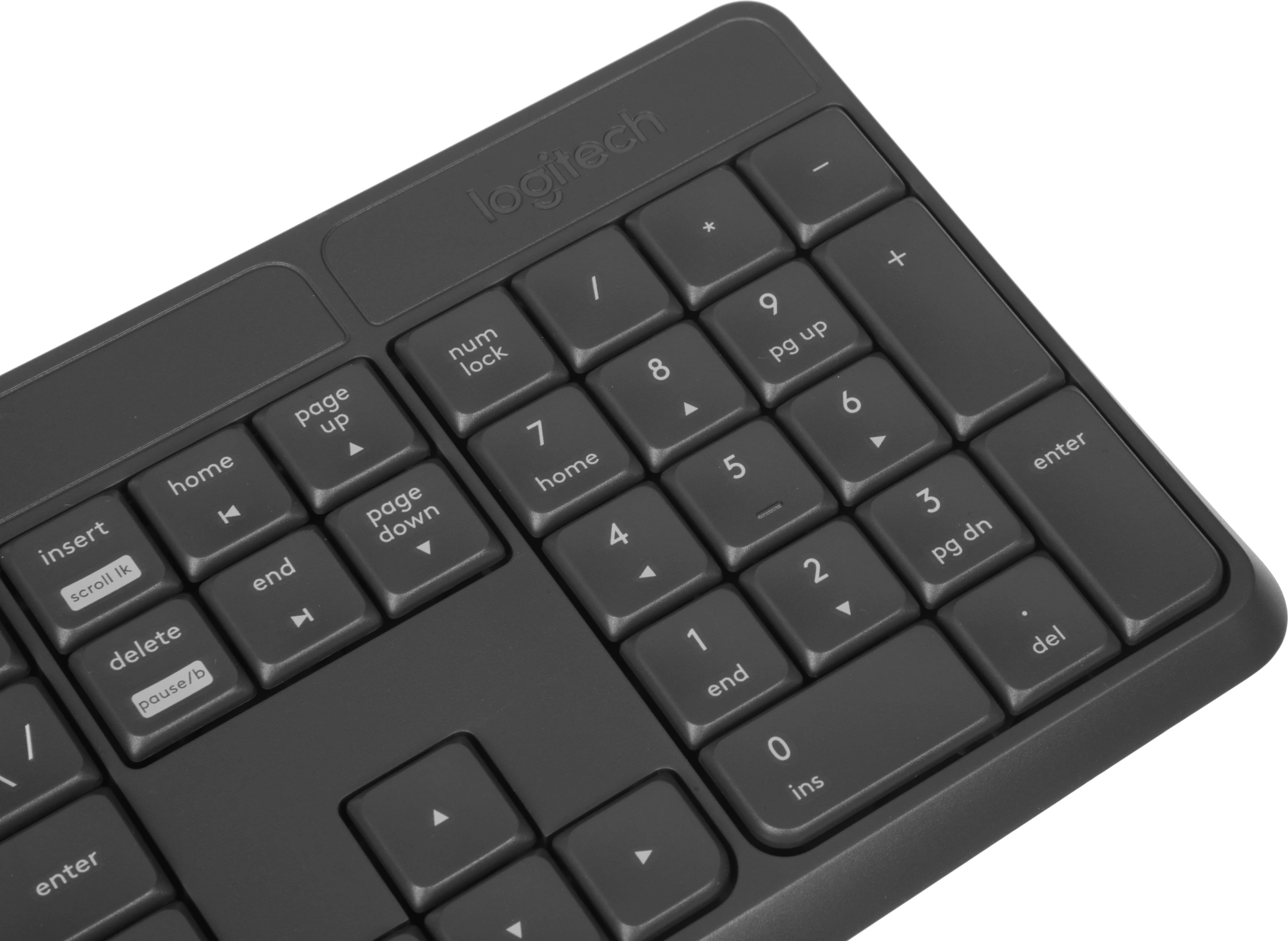 Клавиатура + мышь Logitech MK235 клав:серый мышь:серый/черный USB беспроводная Multimedia (920-007949) — миниатюра 10