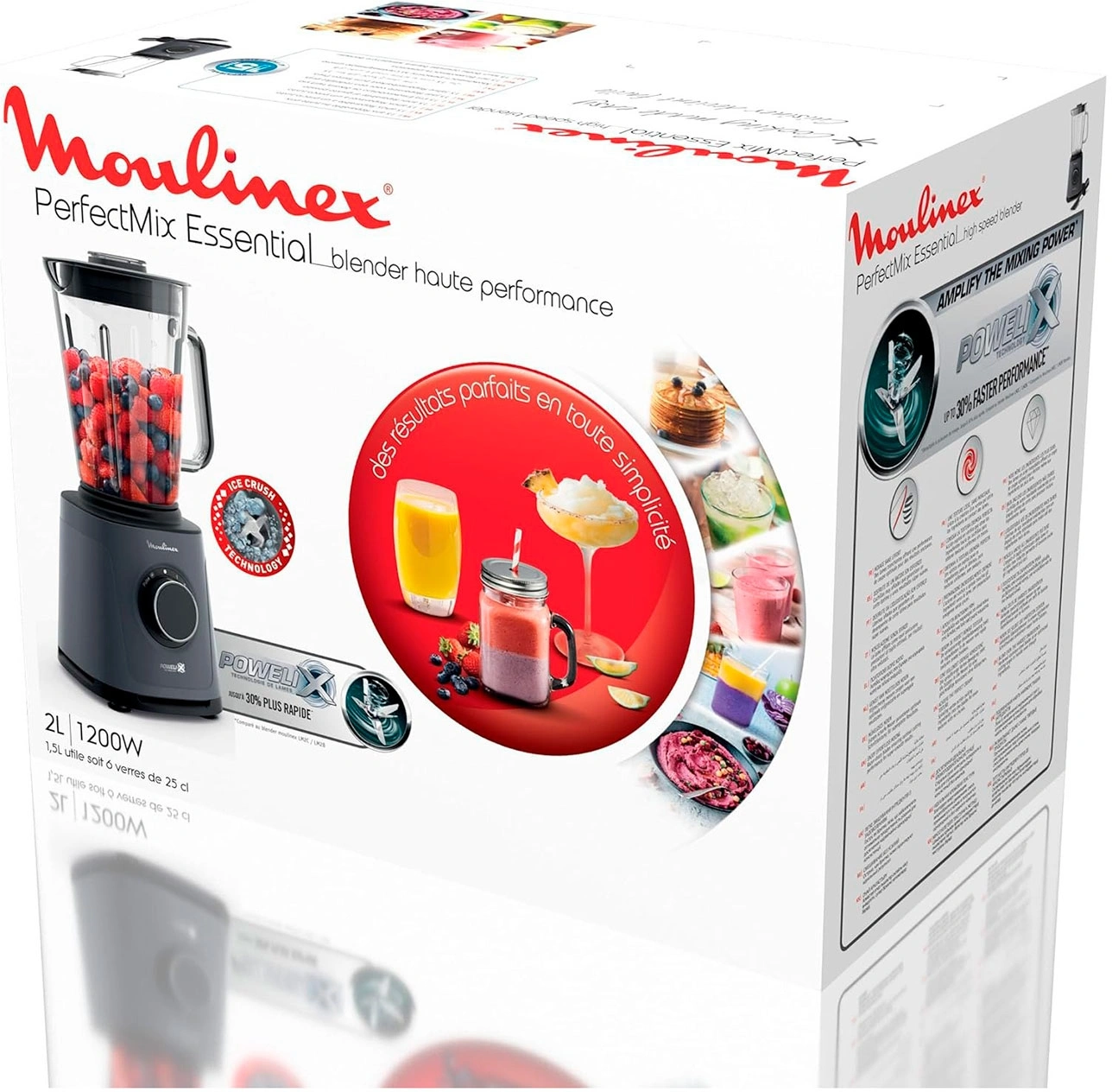 Блендер стационарный Moulinex Perfect Mix+ LM771BF0 1200Вт песочный/черный — миниатюра 12