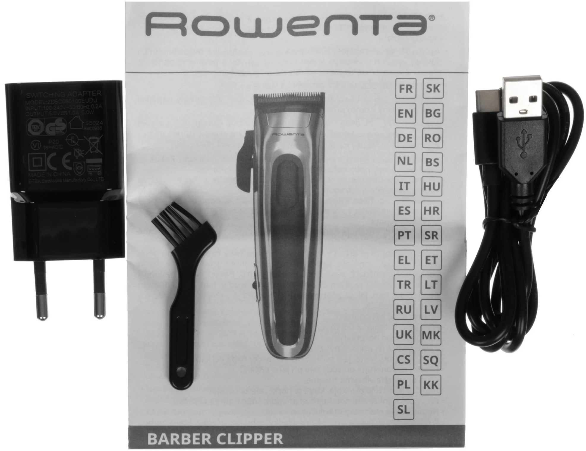 Машинка для стрижки Rowenta TN1551E0 серебристый/черный (насадок в компл:12шт) — миниатюра 9