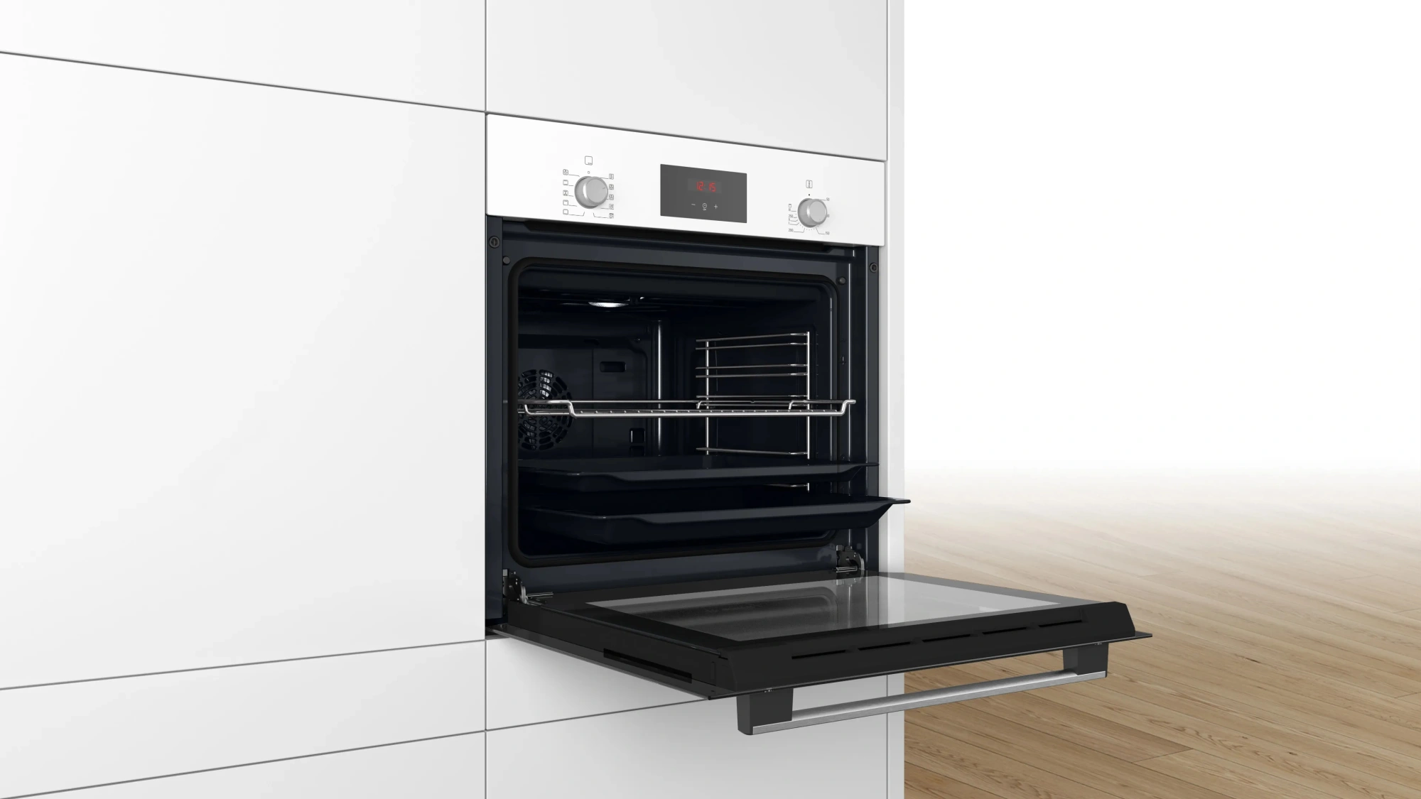 Духовой шкаф Электрический Bosch HBF512BW1T белый — миниатюра 4