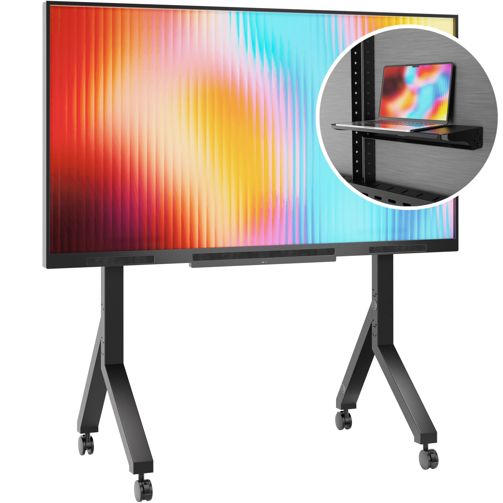 Стойка для телевизора Onkron TS2081 черный 70"-110" макс.120.5кг напольный мобильный — миниатюра 4