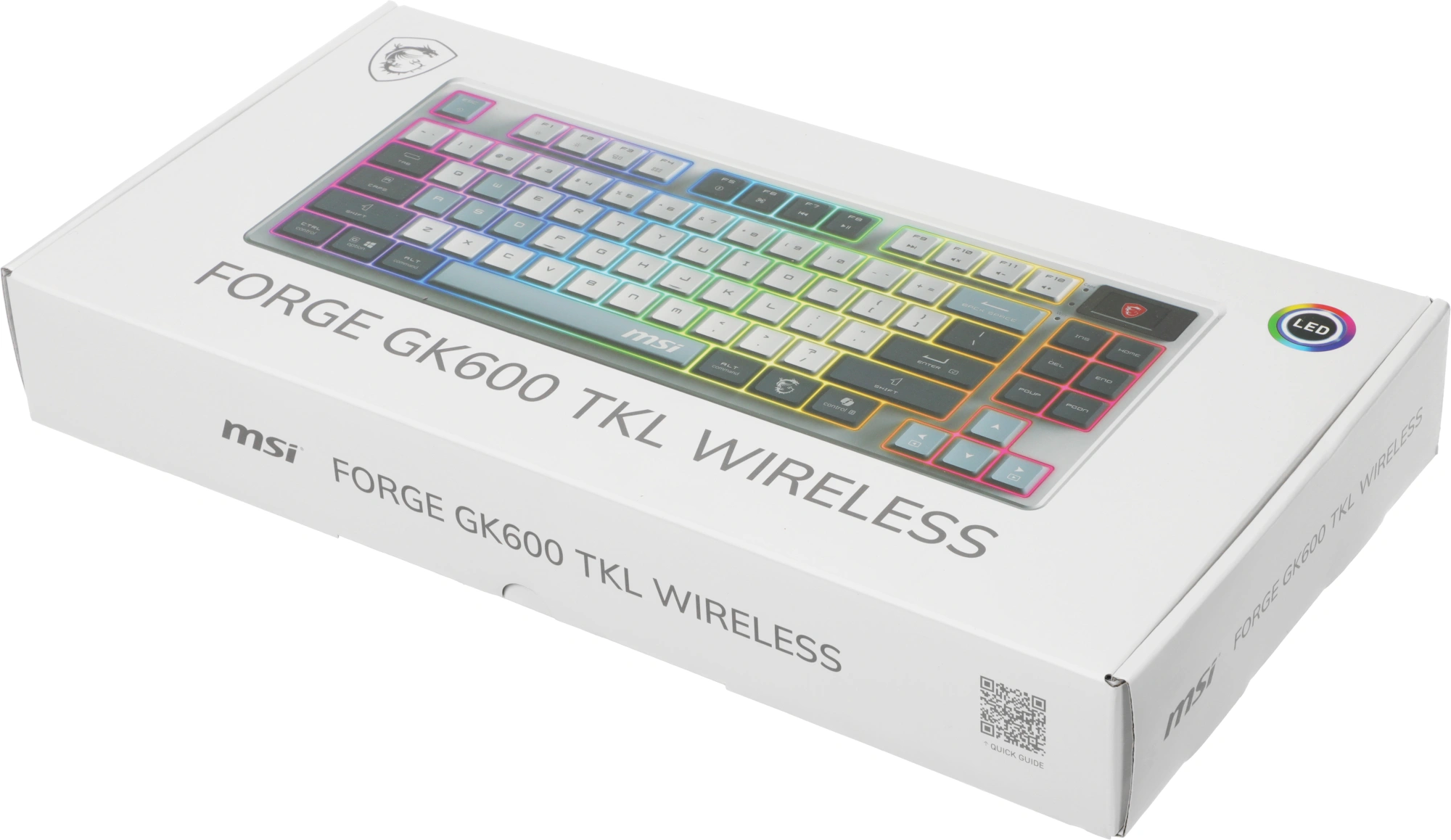 Клавиатура MSI GK600 механическая белый/синий USB беспроводная BT/Radio Multimedia for gamer LED (S11-43RUP01-HH9) кабель 1.8м — миниатюра 15