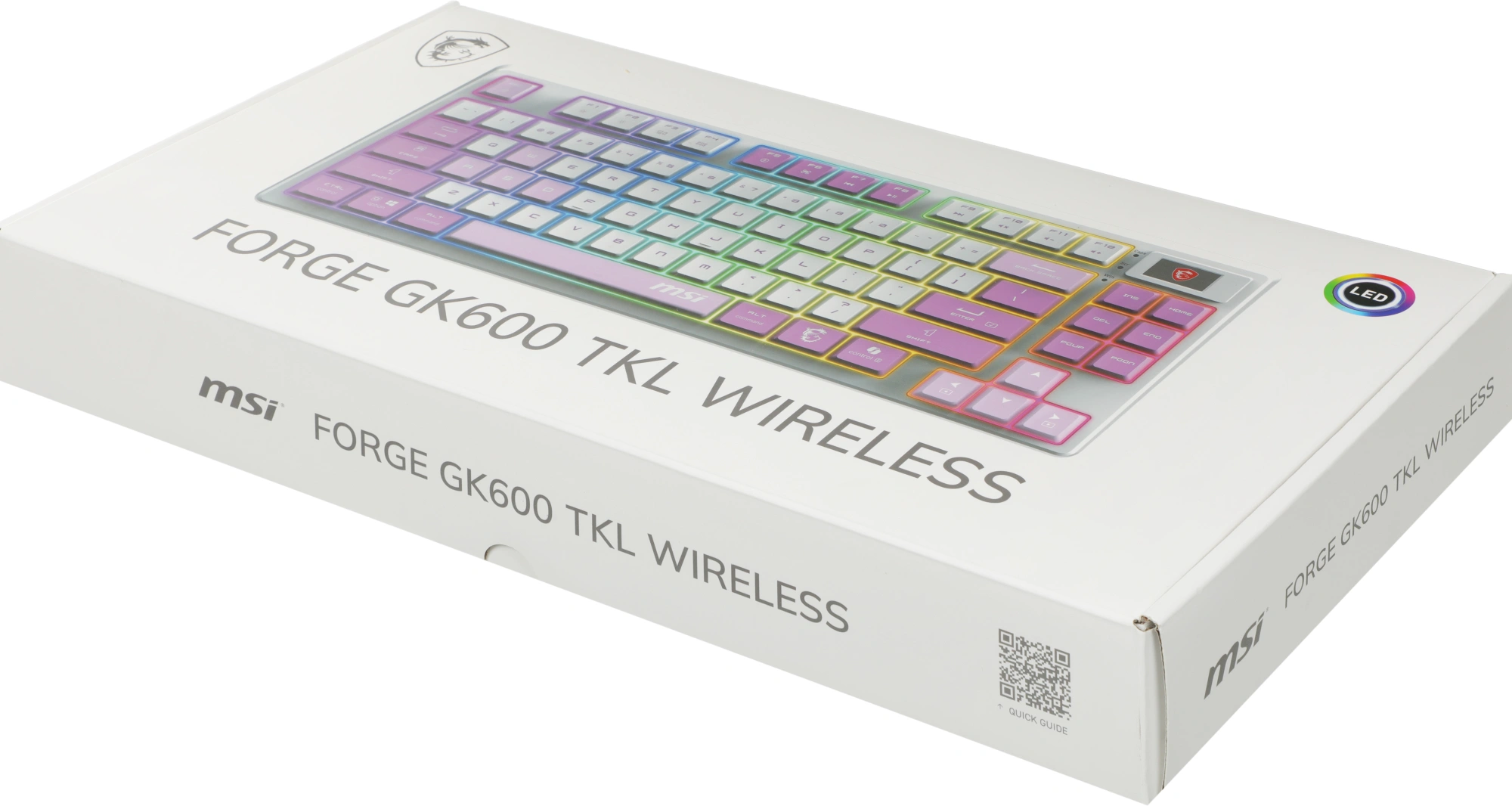 Клавиатура MSI GK600 механическая белый/фиолетовый USB беспроводная BT/Radio Multimedia for gamer LED (S11-43RUQ01-HH9) кабель 1.8м — миниатюра 15