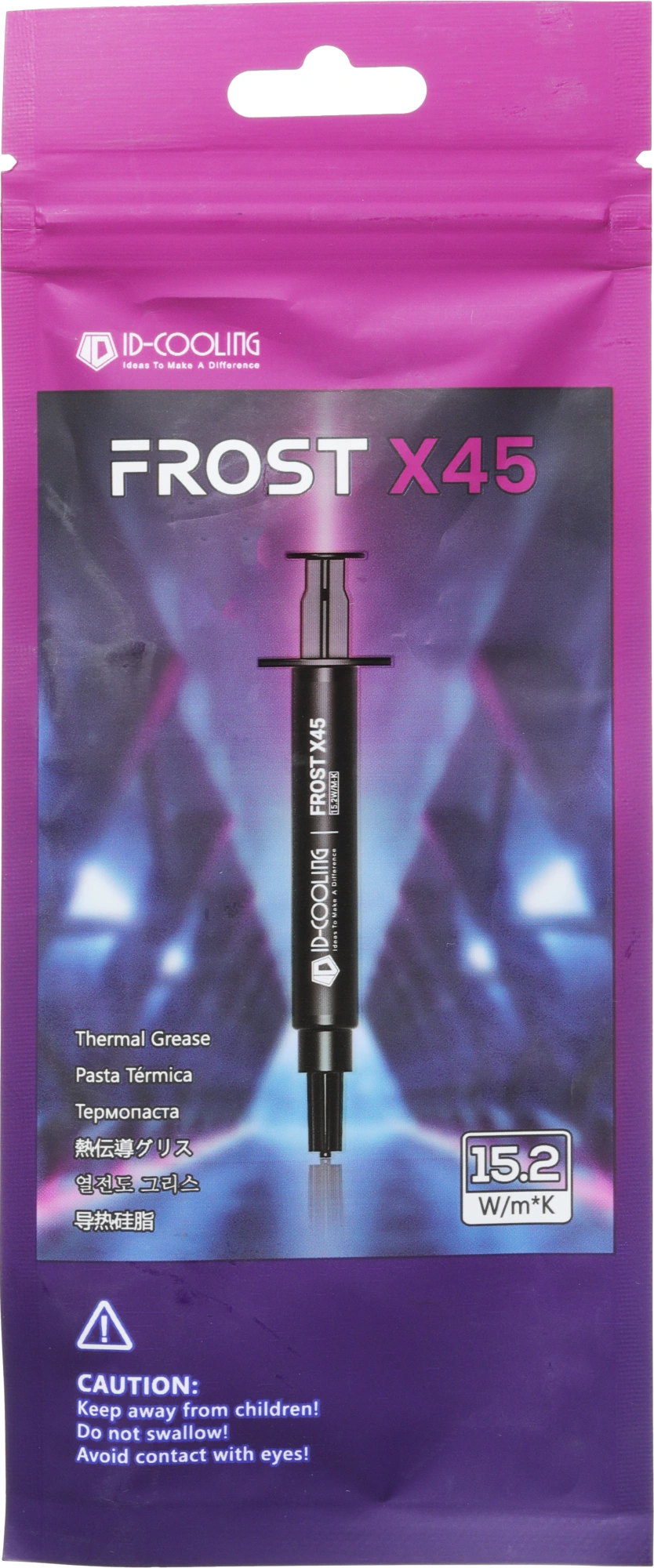 Термопаста ID-Cooling FROST X45 2g 15.2Вт/(мК) шприц 2гр. — миниатюра 3