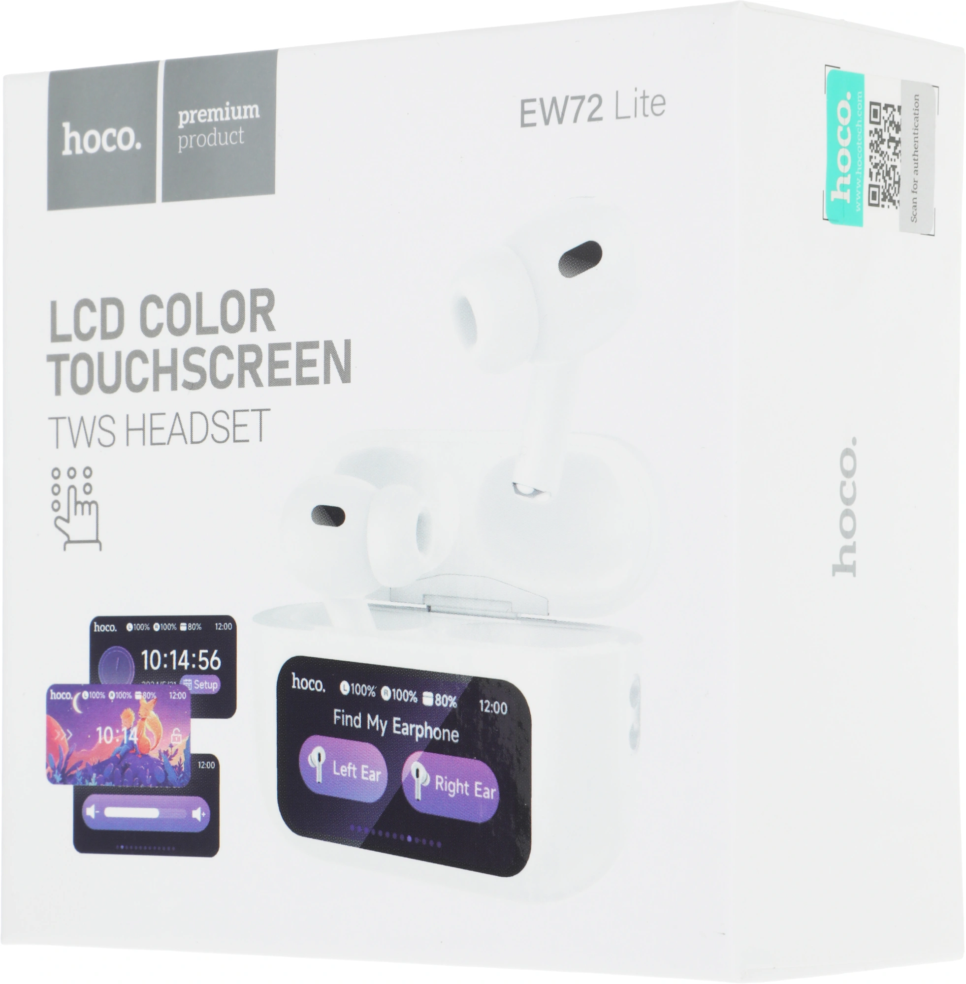 Гарнитура внутриканальные Hoco EW72 Lite белый беспроводные bluetooth в ушной раковине (51004) — миниатюра 7