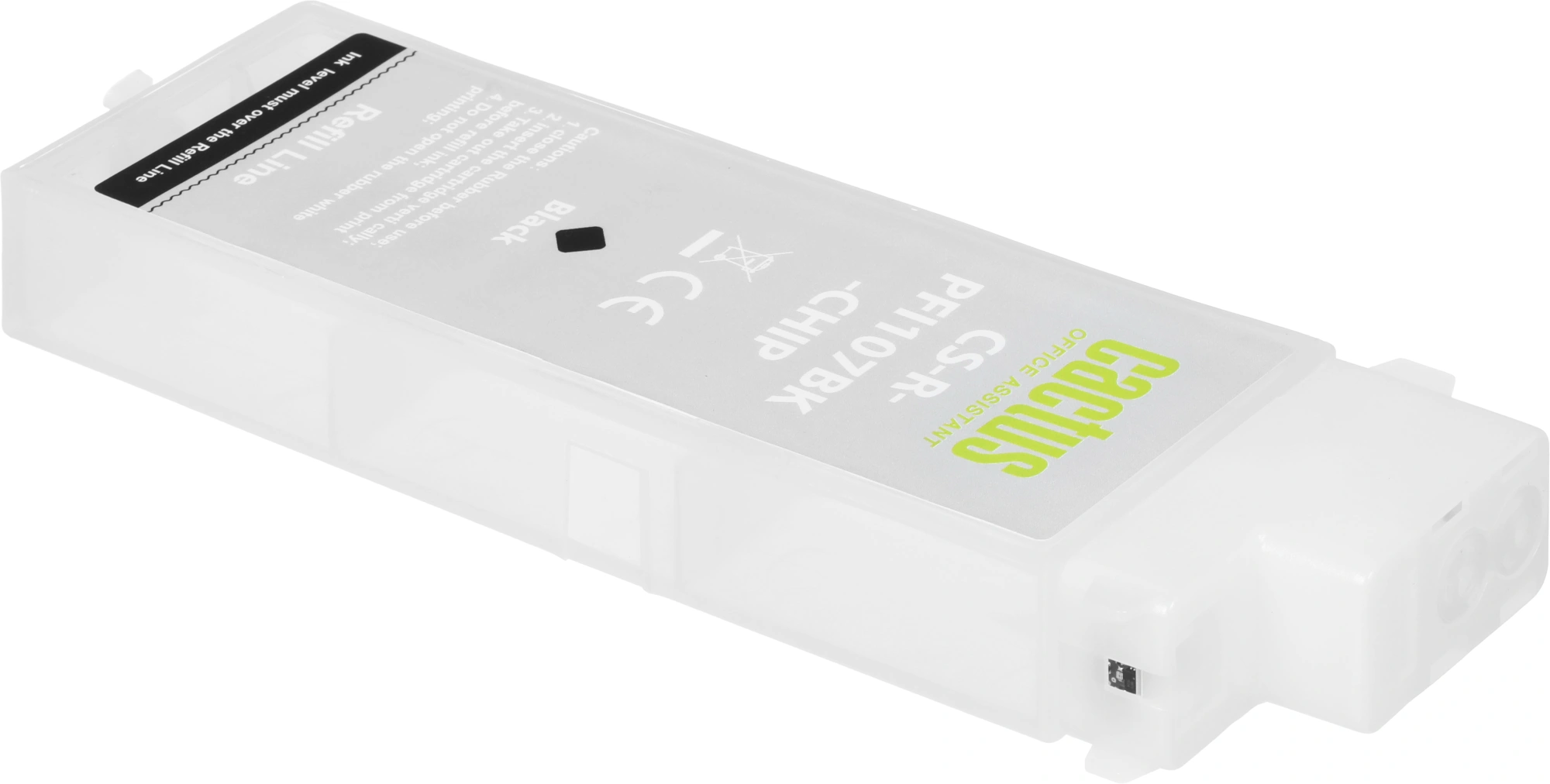 Картридж перезаправляемый струйный Cactus CS-R-PFI107BK-CHIP черный (260мл) для Canon imageProGRAF iPF670/680/685/770/780/785 с чипом — миниатюра 6