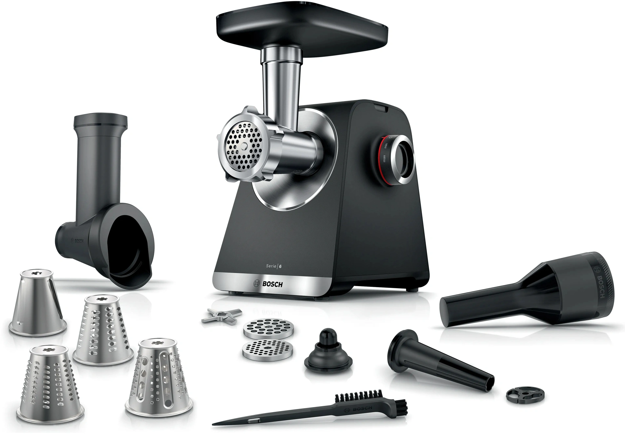 Мясорубка Bosch MFWS640B 2100Вт черный — фото 1