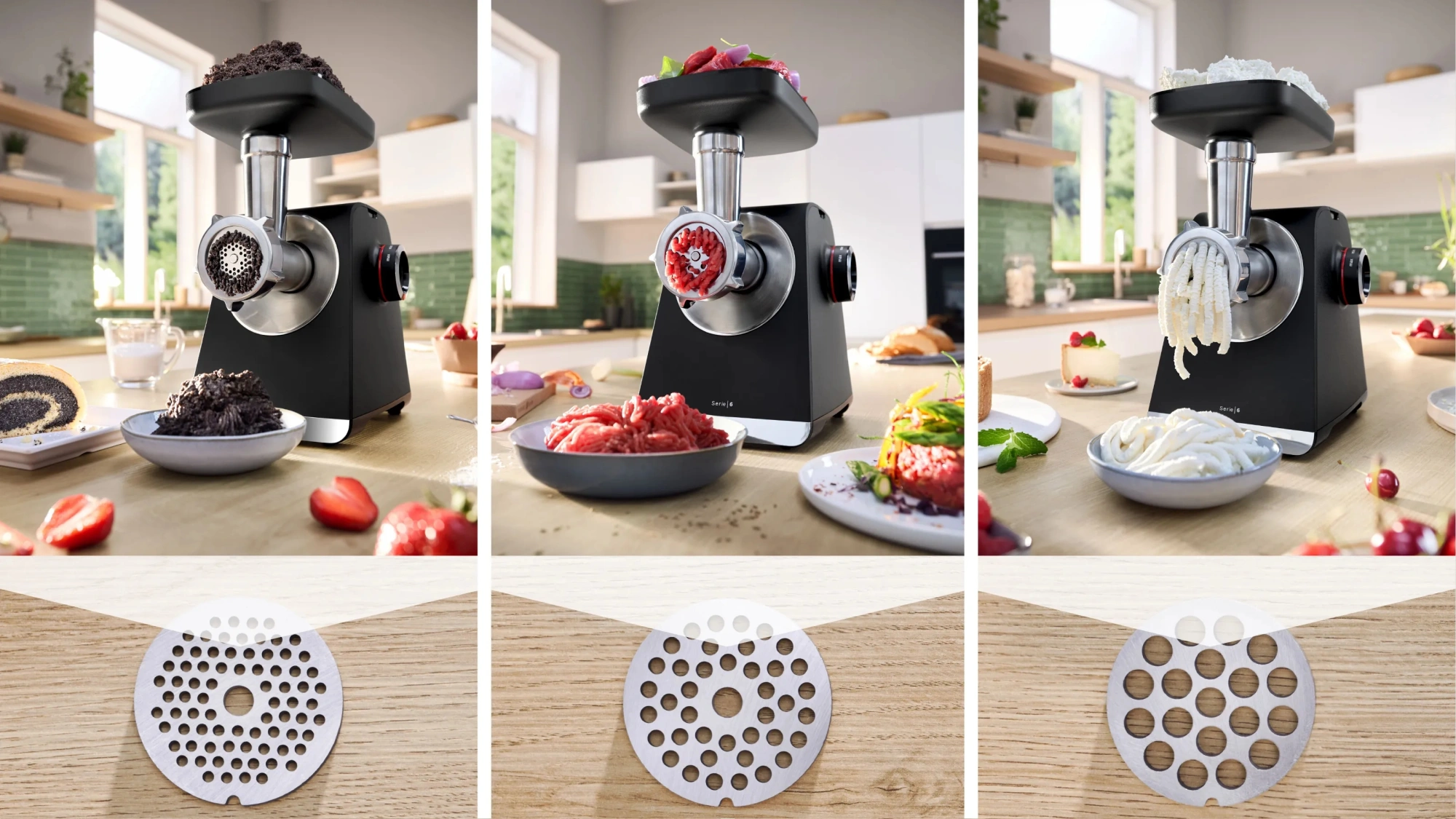 Мясорубка Bosch MFWS640B 2100Вт черный — миниатюра 4