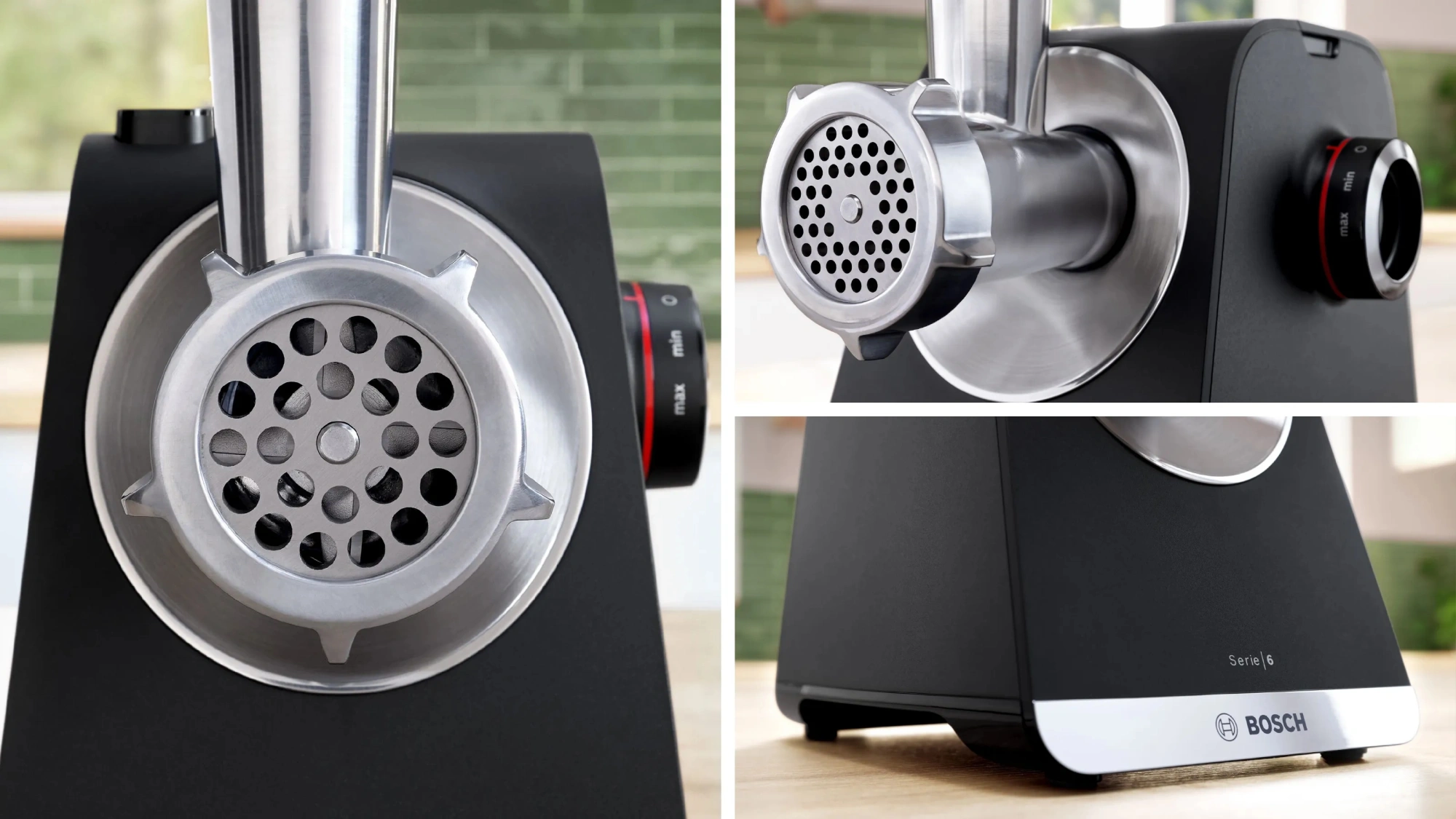 Мясорубка Bosch MFWS640B 2100Вт черный — миниатюра 9