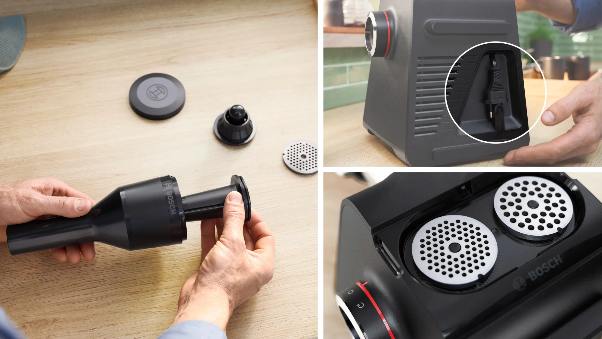 Мясорубка Bosch MFWS640B 2100Вт черный — миниатюра 15