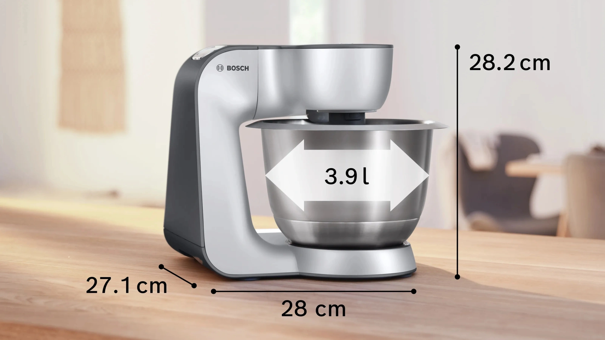 Кухонная машина Bosch MUM58359 1000Вт черный/серый — миниатюра 2
