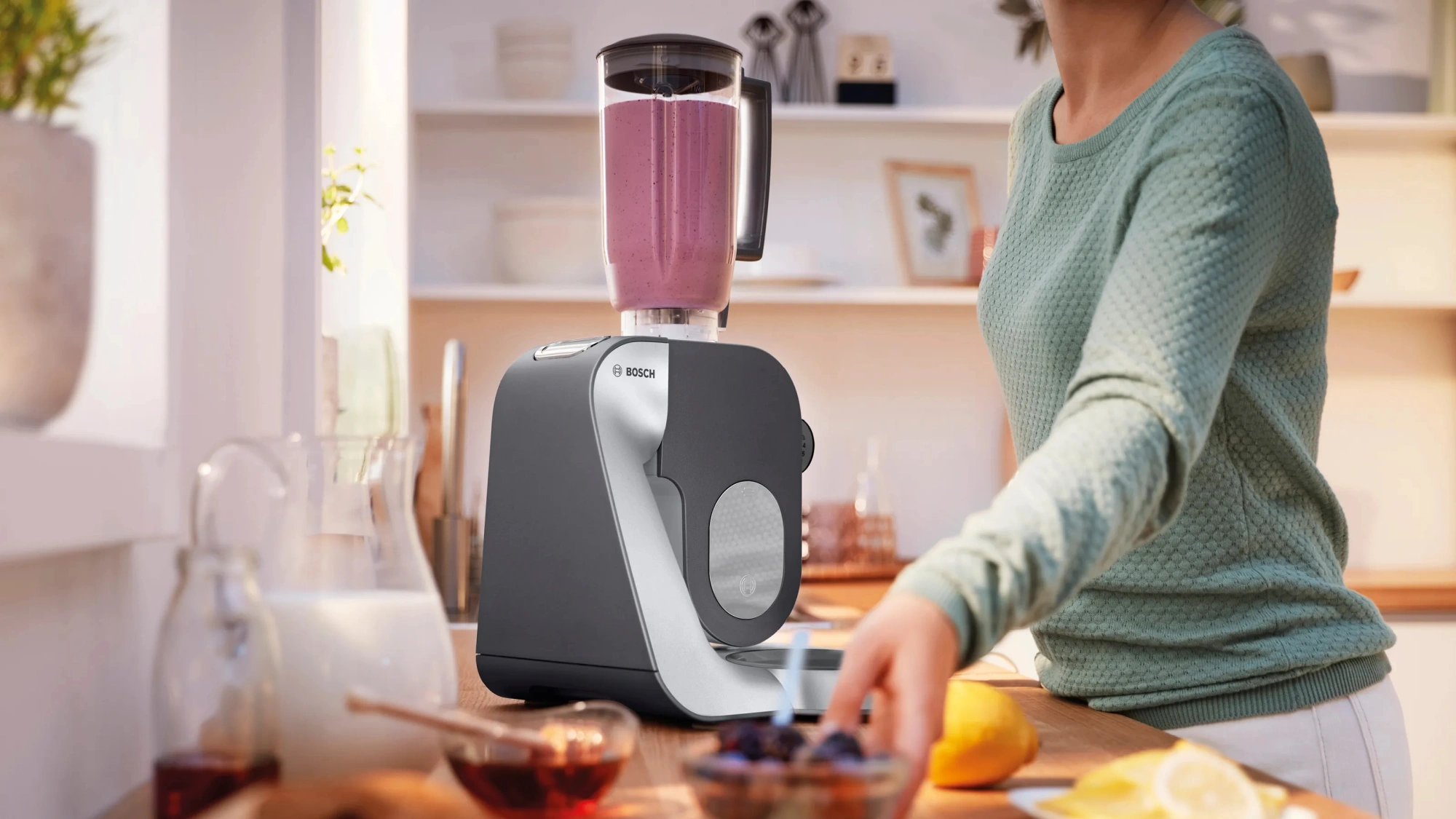 Кухонная машина Bosch MUM58359 1000Вт черный/серый — миниатюра 6