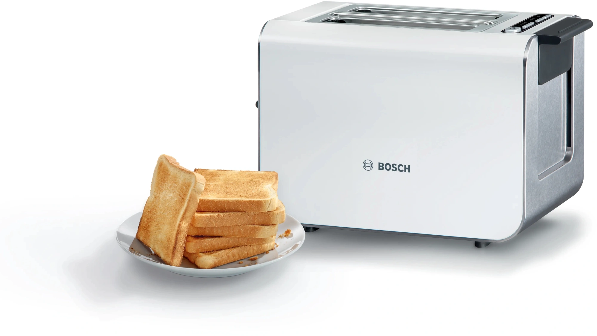 Тостер Bosch TAT8611N 860Вт белый — миниатюра 7