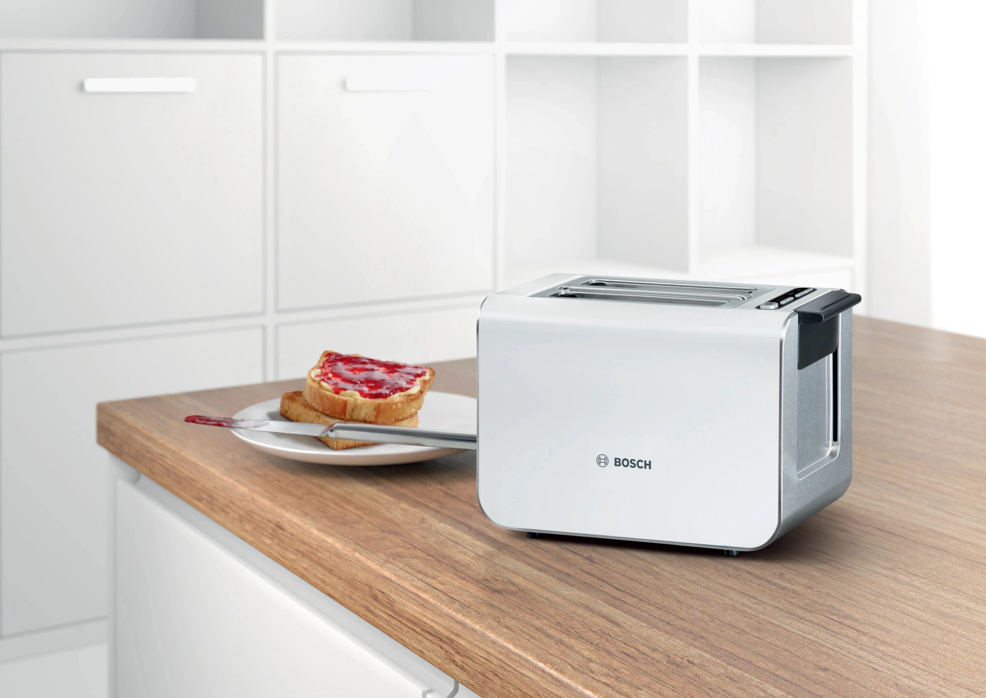 Тостер Bosch TAT8611N 860Вт белый — миниатюра 9