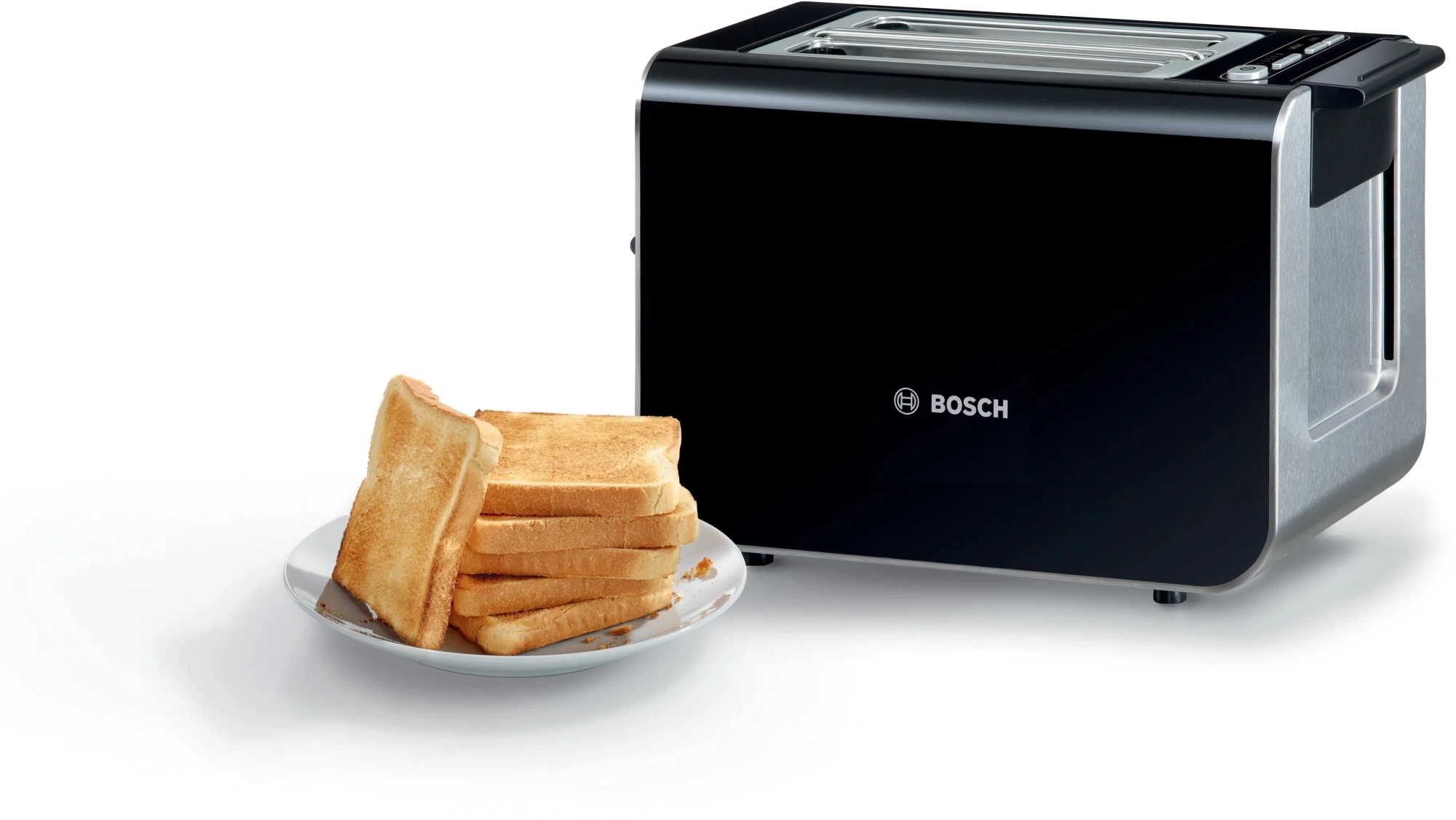 Тостер Bosch TAT8613N 860Вт черный — миниатюра 7