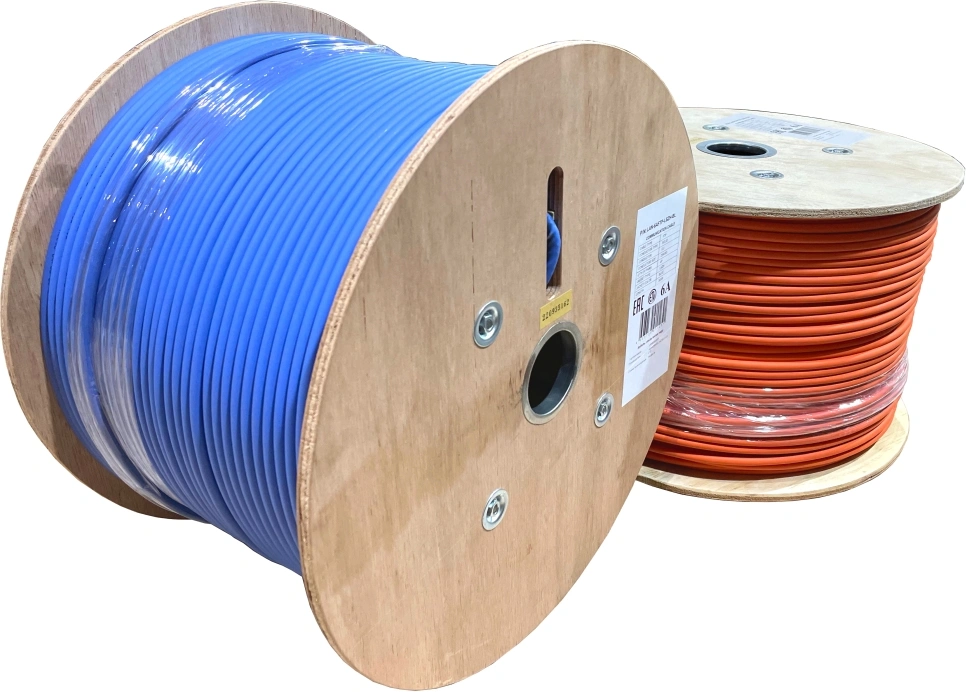 Кабель информационный Lanmaster LAN-6AFTP-LSZH-OR кат.6A FTP 4 пары 23AWG LSZH внутренний 305м оранжевый — миниатюра 3