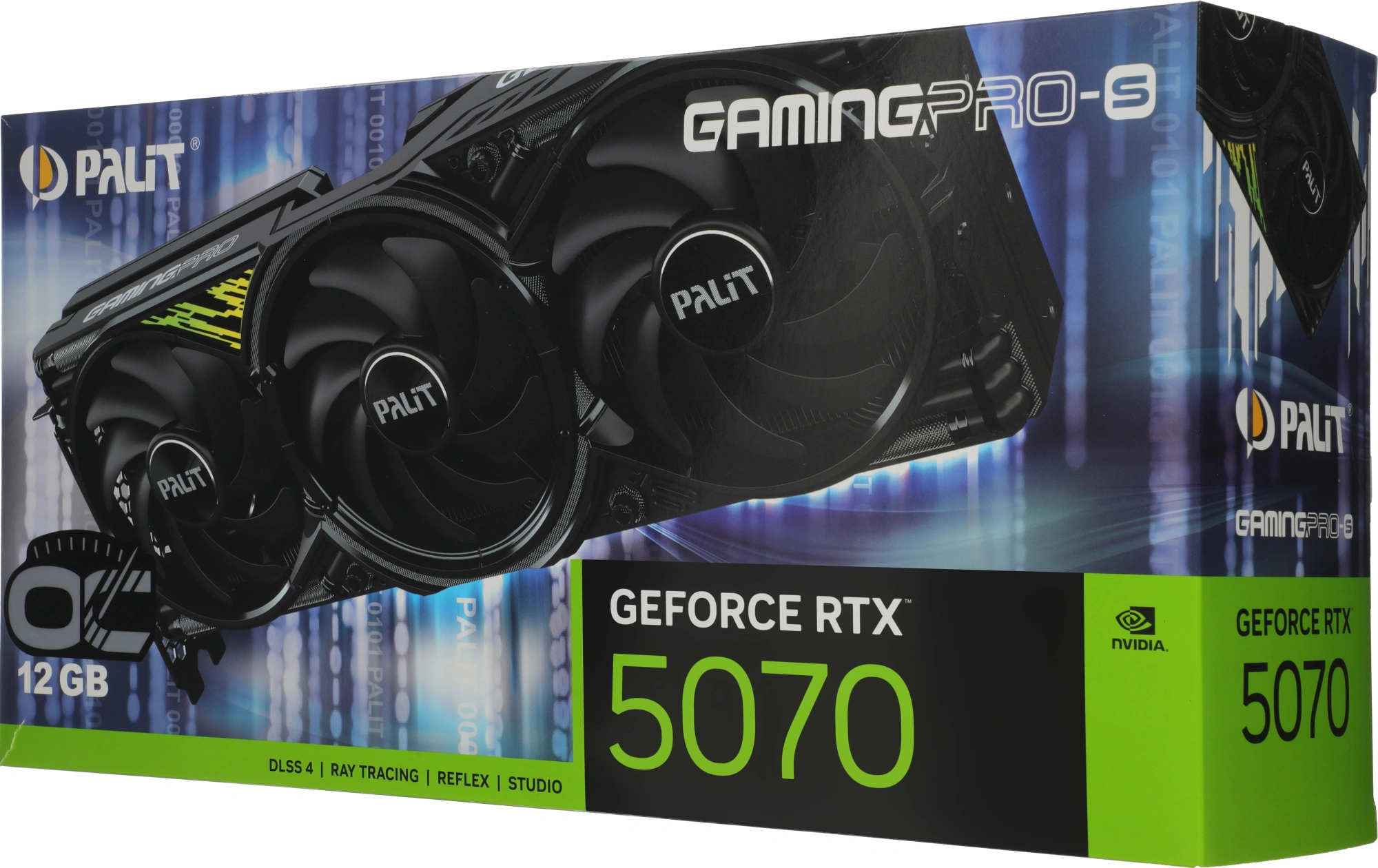 Видеокарта Palit PCI-E 5.0 PA-RTX5070 GAMINGPRO-S OC NVIDIA GeForce RTX 5070 12Gb 192bit GDDR7 2325/28000 HDMIx1 DPx3 HDCP Ret — миниатюра 10
