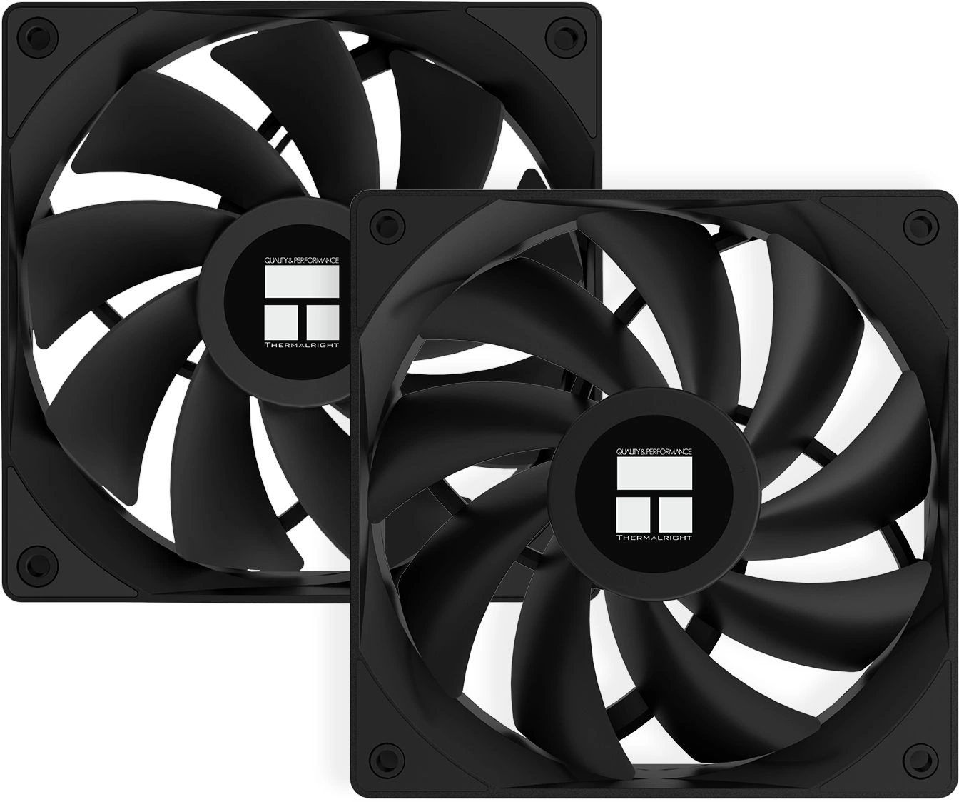 Устройство охлаждения(кулер) Thermalright Burst Assassin Vision 120 Soc-AM5/AM4/1200/1700/1851 черный 4-pin 25.6dB Al+Cu LCD Ret (BA120-VISION-BL) — миниатюра 4