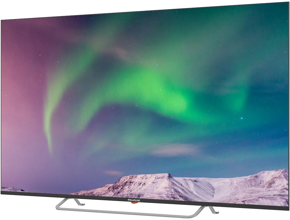 Телевизор QLED PolarLine 65" 65PQ71STC-SM Frameless черный/серебристый 4K Ultra HD 60Hz DVB-T DVB-T2 DVB-C DVB-S2 USB WiFi Smart TV (RUS) — миниатюра 2