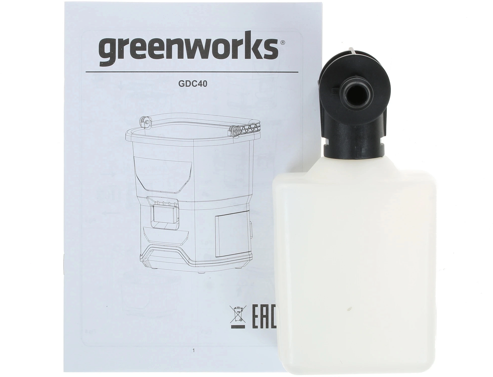 Минимойка Greenworks GDC40 1300Вт (5104507) — миниатюра 12