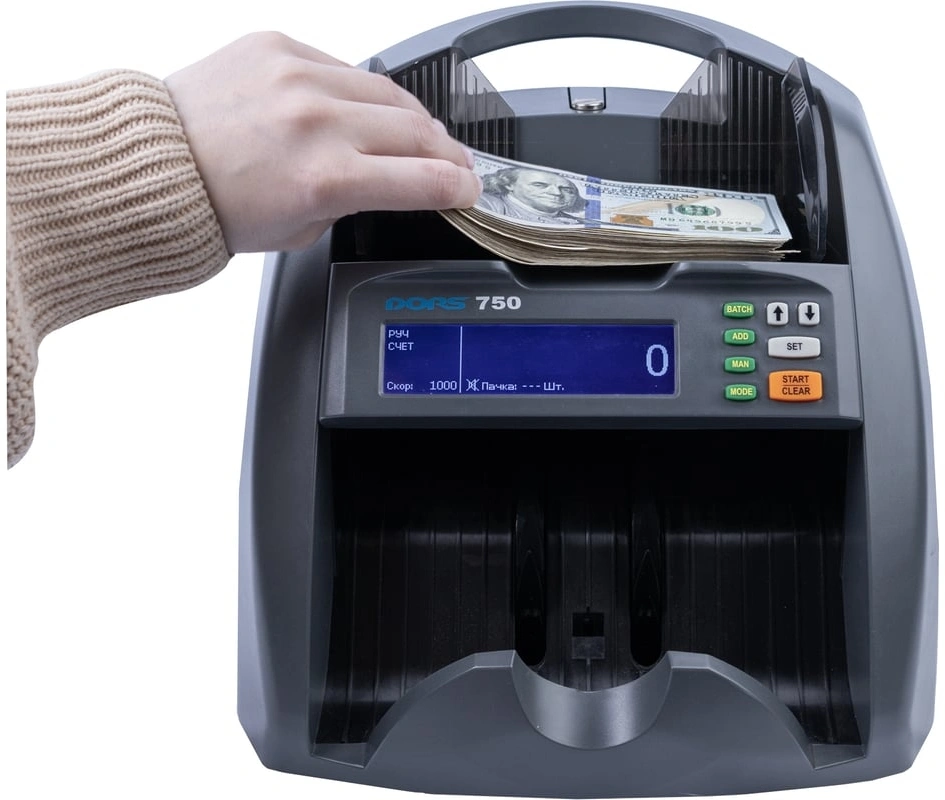 Счетчик банкнот Dors 750 S5/RUS2 мультивалютный SYS-052631 — миниатюра 3