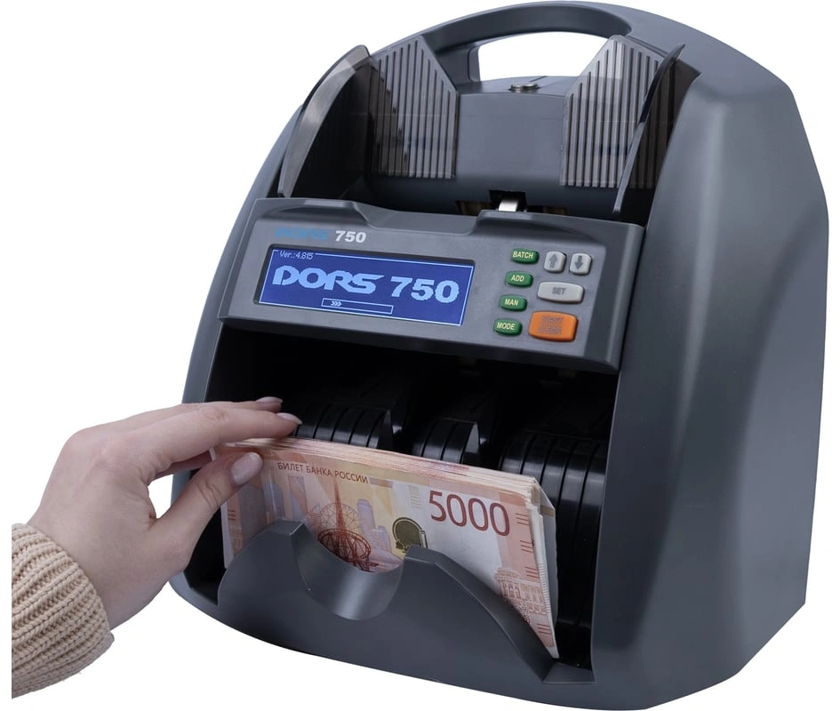 Счетчик банкнот Dors 750 S5/RUS2 мультивалютный SYS-052631 — миниатюра 5