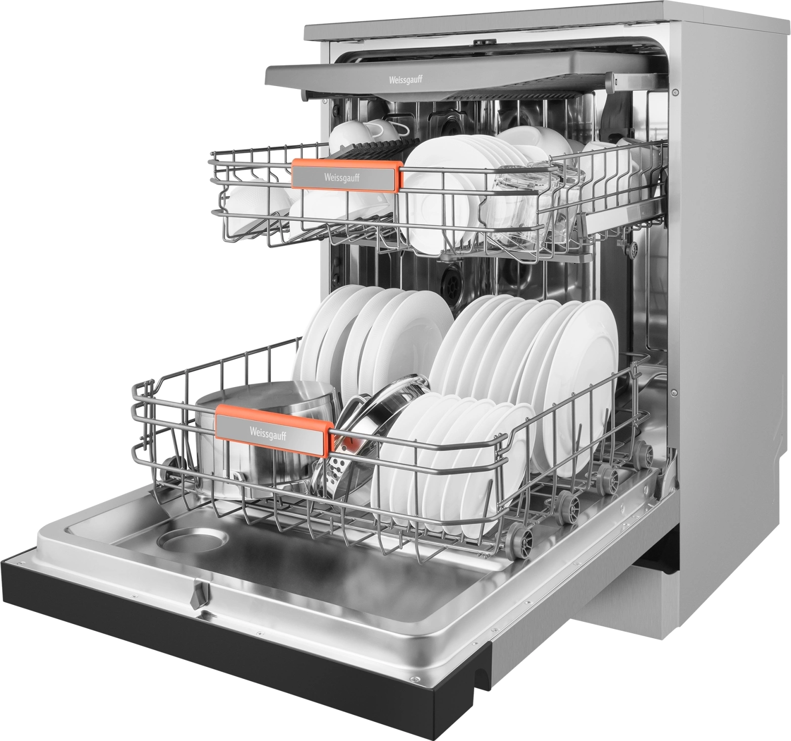 Посудомоечная машина Weissgauff DW 6038 X Inverter серебристый (полноразмерная) инвертор — миниатюра 24