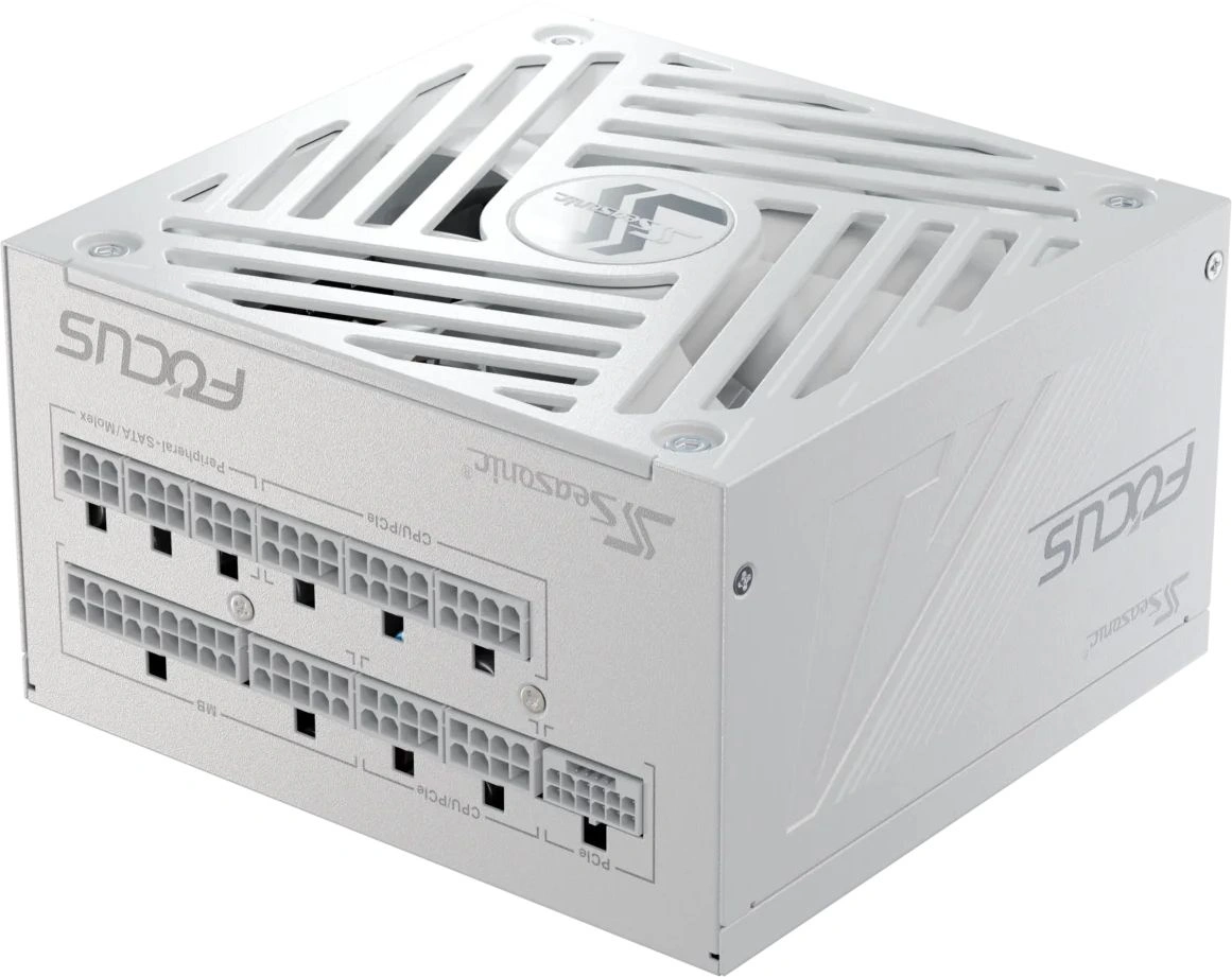 Блок питания Seasonic ATX 1000W Focus GX-1000 Gen.5 WHITE 80+ gold (20+4pin) APFC 135mm fan 8xSATA Cab Manag RTL — миниатюра 2
