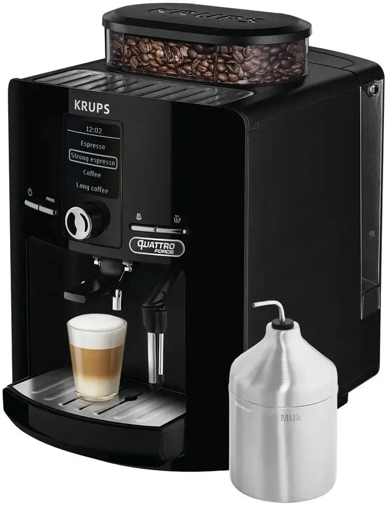 Кофемашина Krups Espresseria EA82F010 1450Вт черный/нержавеющая сталь — миниатюра 8