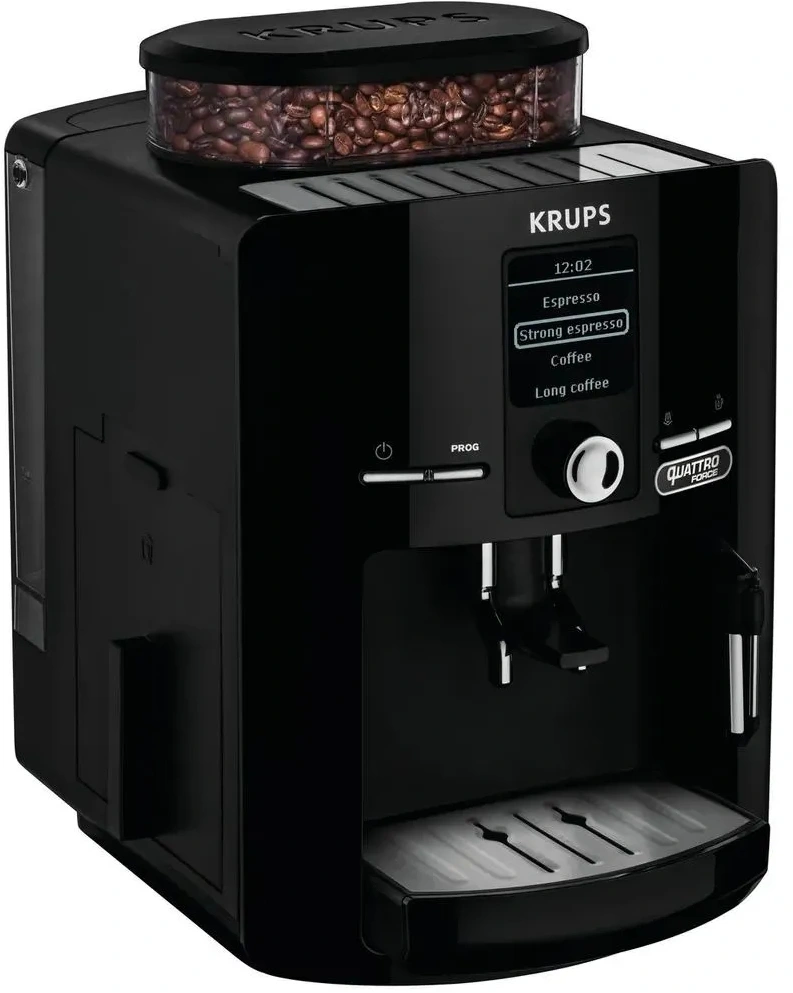Кофемашина Krups Espresseria EA82F010 1450Вт черный/нержавеющая сталь — миниатюра 10