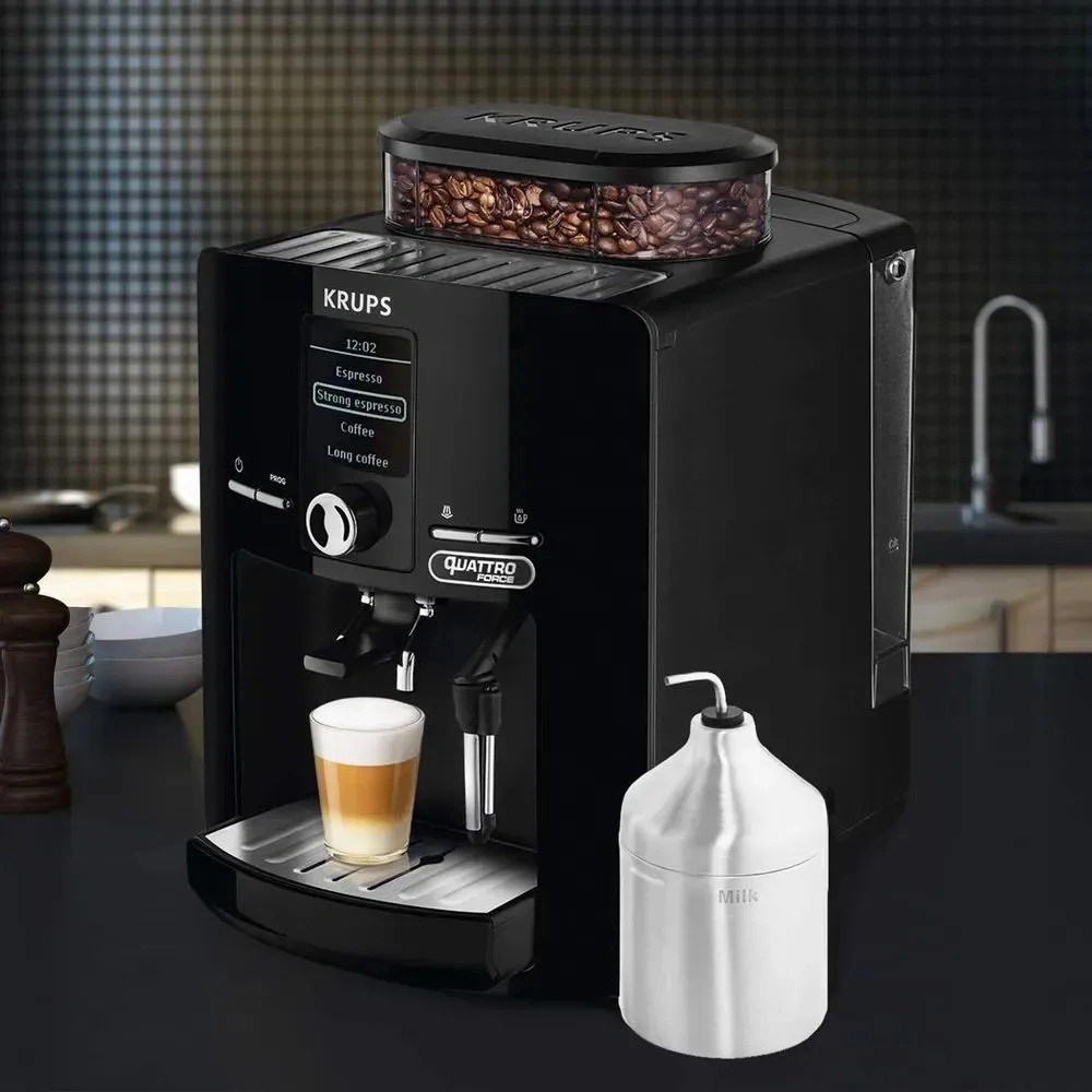 Кофемашина Krups Espresseria EA82F010 1450Вт черный/нержавеющая сталь — миниатюра 9