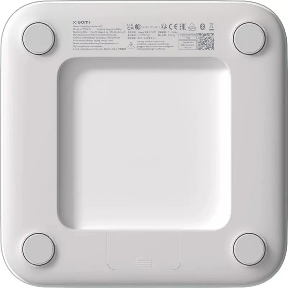 Весы напольные электронные Xiaomi Mi Smart Scale S200 макс.150кг белый — миниатюра 3