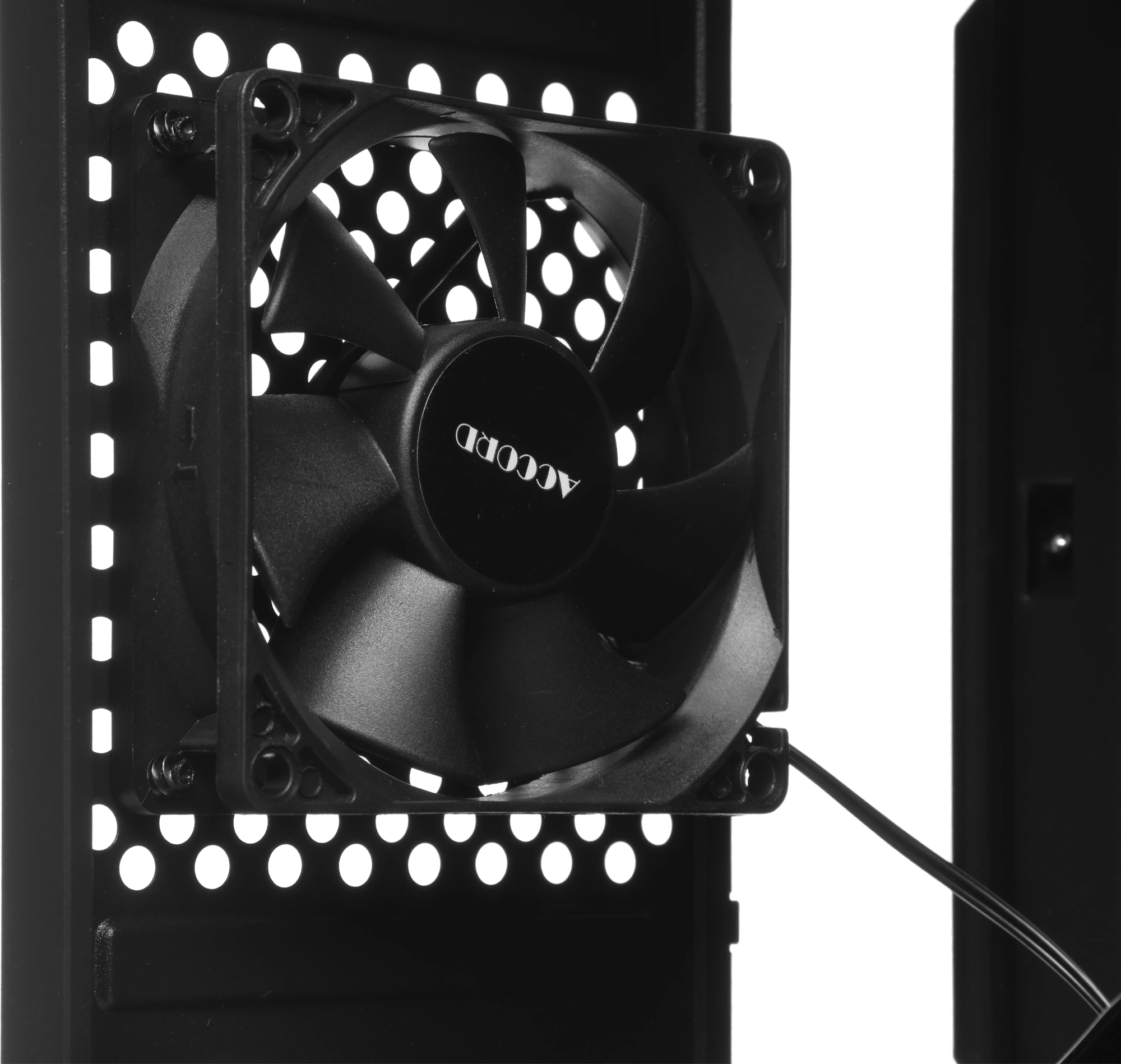 Корпус Accord ACC-M258-01B черный без БП mATX 1x80mm 2xUSB2.0 audio — миниатюра 10