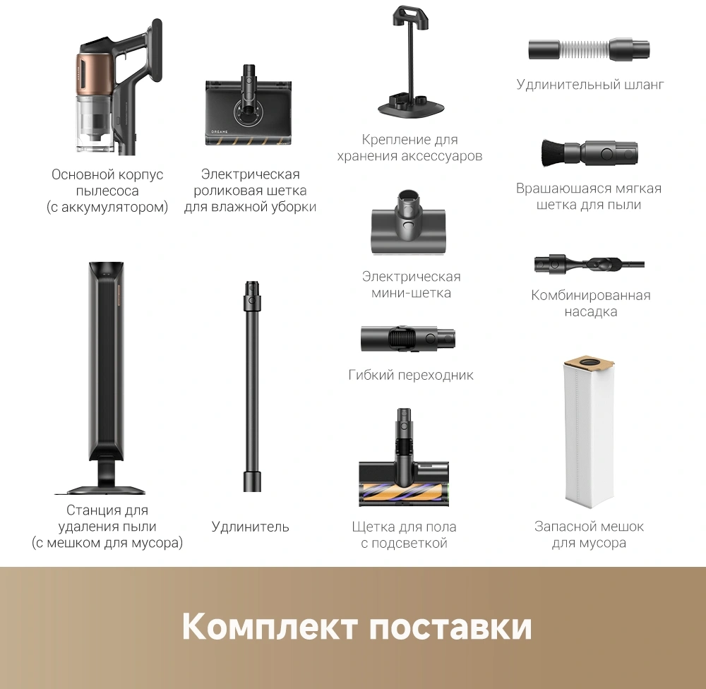 Пылесос моющий Dreame Z-Series Z20 AquaCycle Station 715Вт черный — миниатюра 16