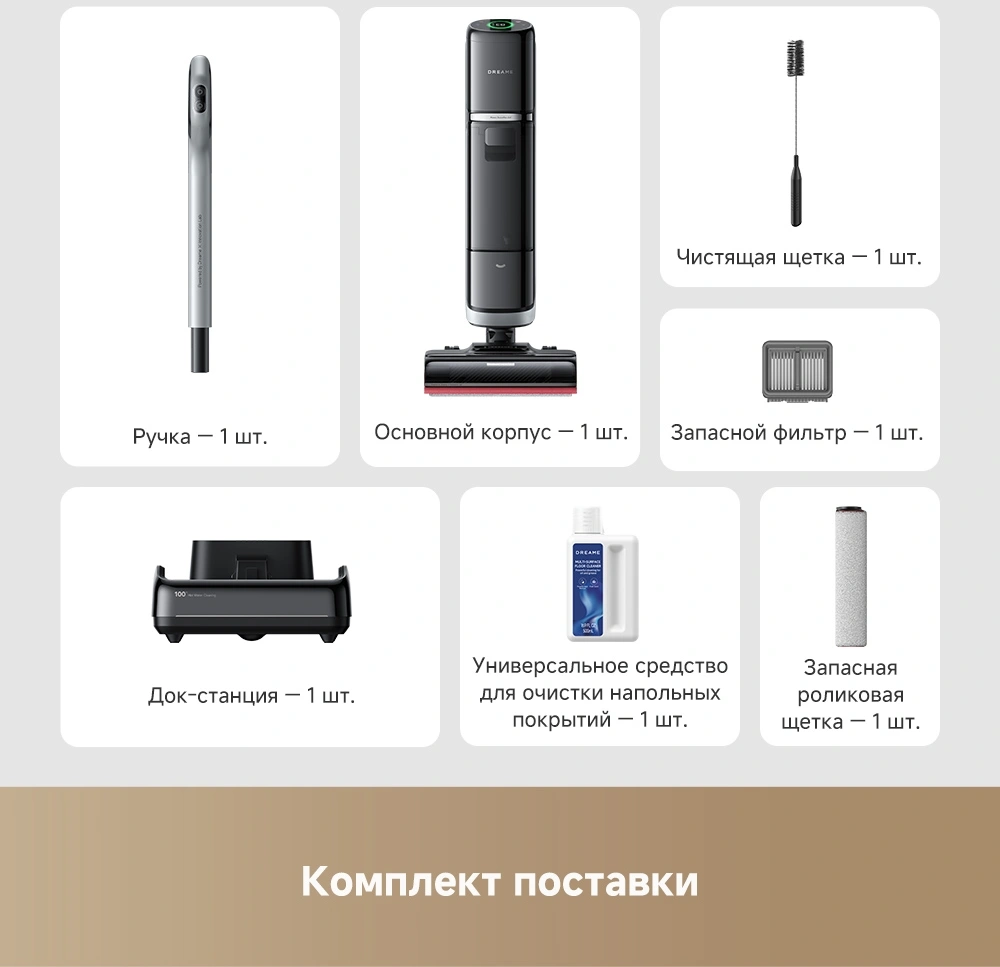 Пылесос моющий Dreame H15 Pro 400Вт черный — миниатюра 22