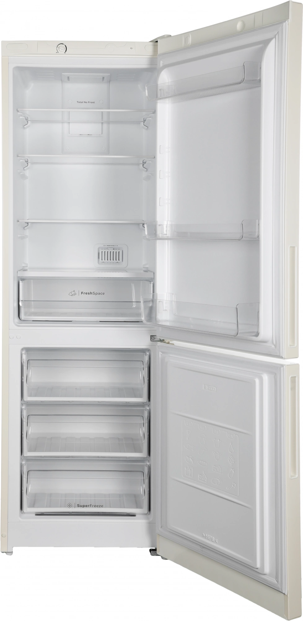 Холодильник Indesit ITR 4180 E 2-хкамерн. бежевый — фото 1