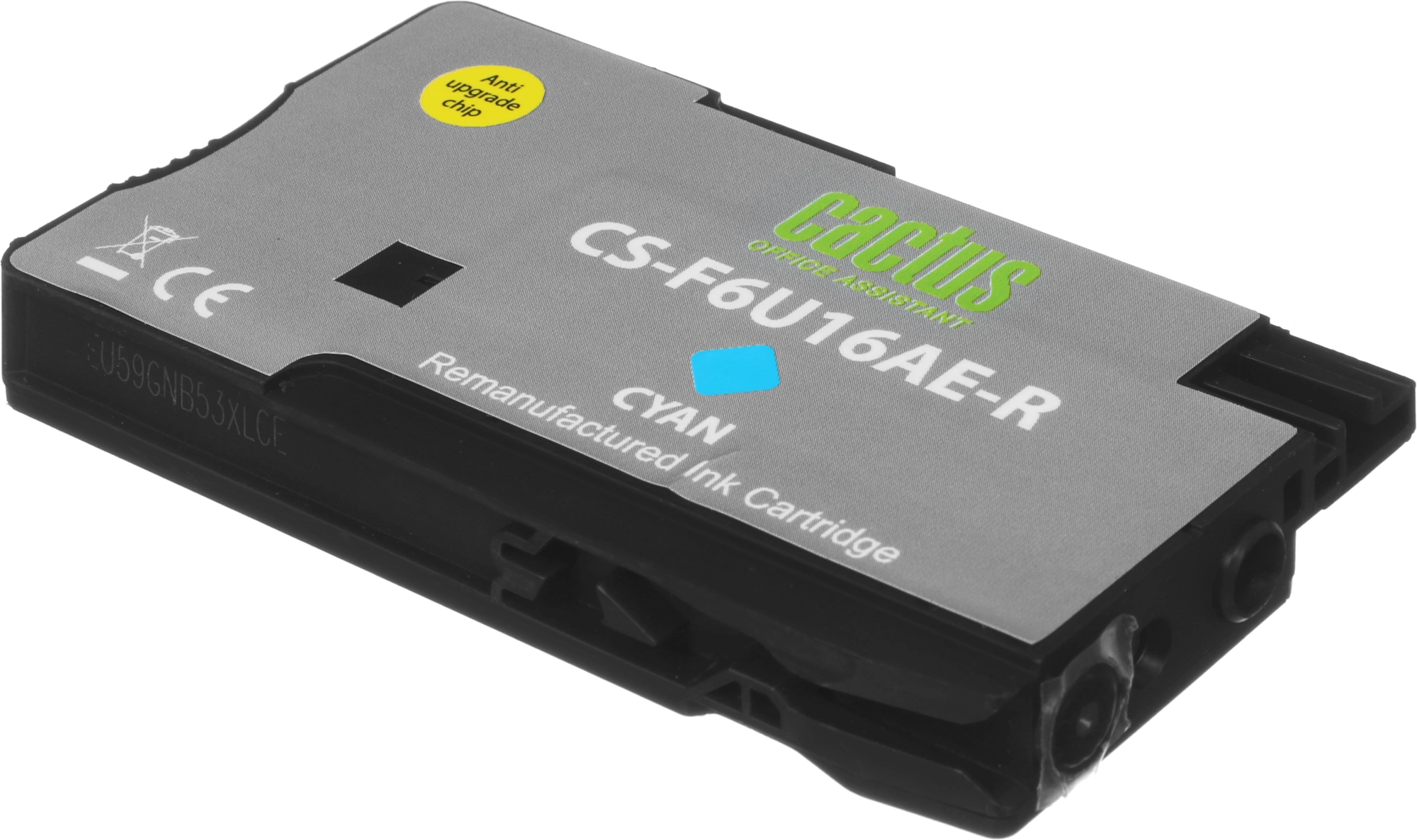 Картридж струйный Cactus CS-F6U16AE-R 953XL голубой (24мл) для HP OJ Pro 7740/8210/8218/8710/8715 с чипом — миниатюра 6