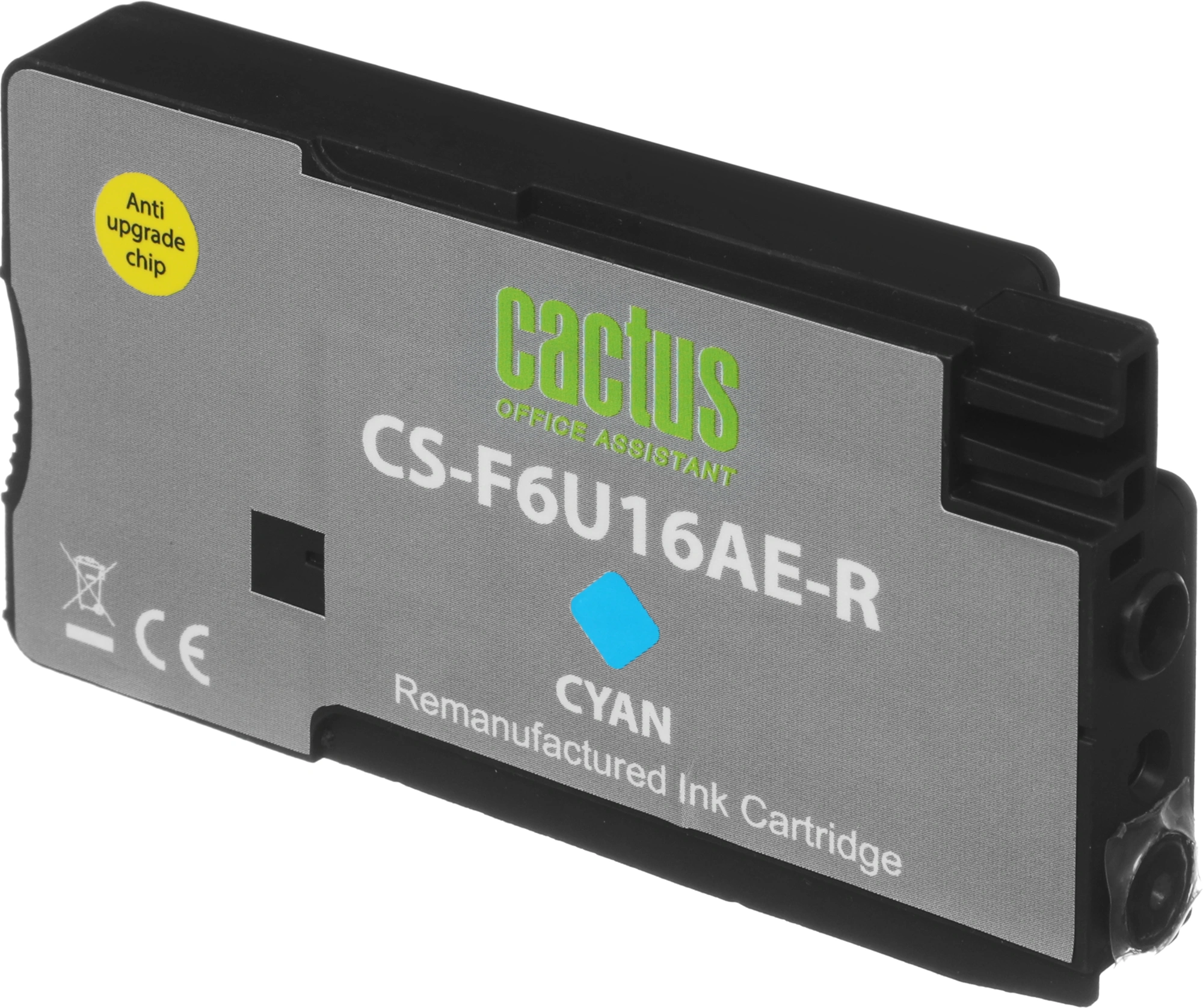 Картридж струйный Cactus CS-F6U16AE-R 953XL голубой (24мл) для HP OJ Pro 7740/8210/8218/8710/8715 с чипом — миниатюра 9