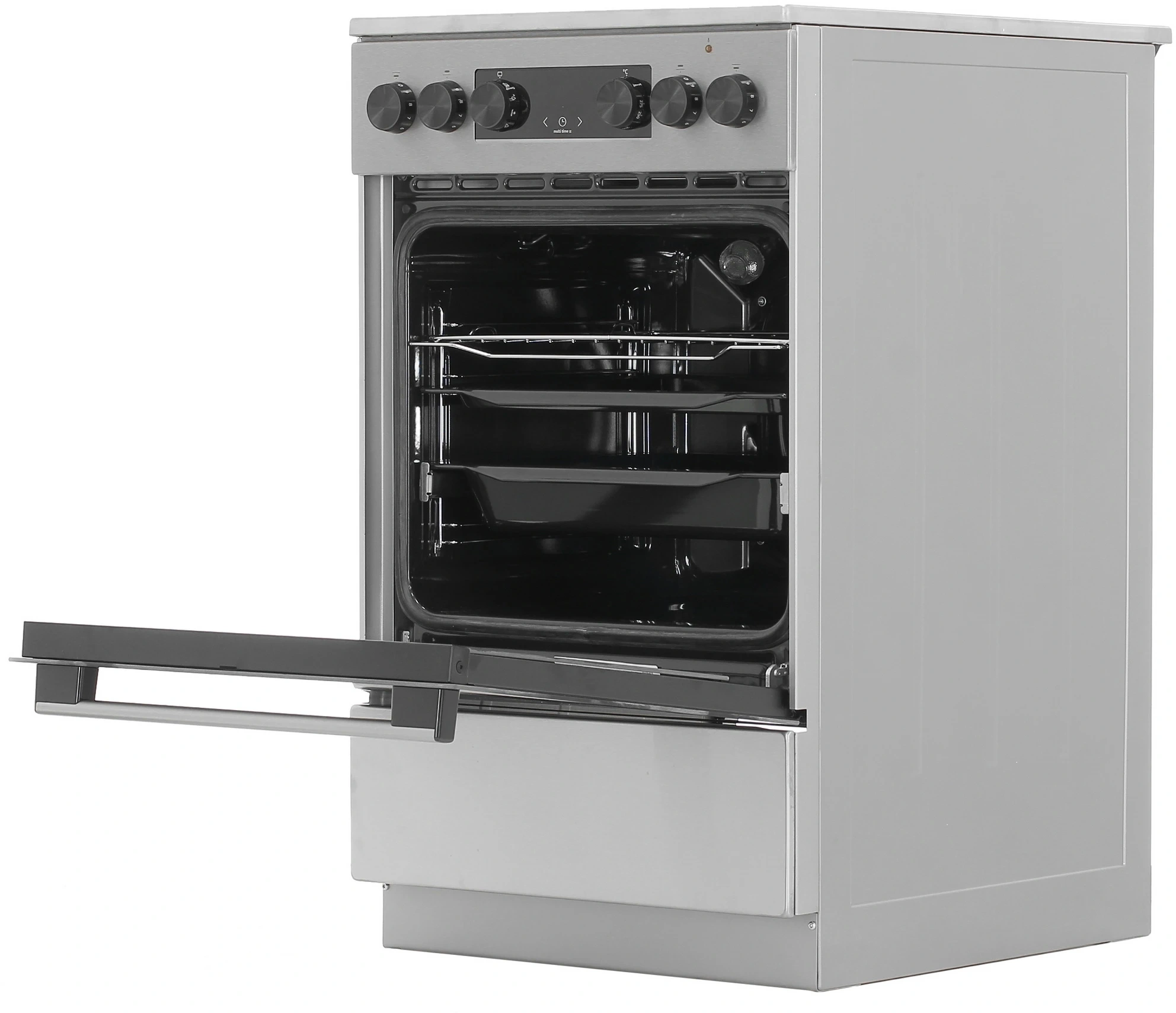 Плита Электрическая Gorenje GEC5C40XAOT серый стеклокерамика (без крышки) — миниатюра 5