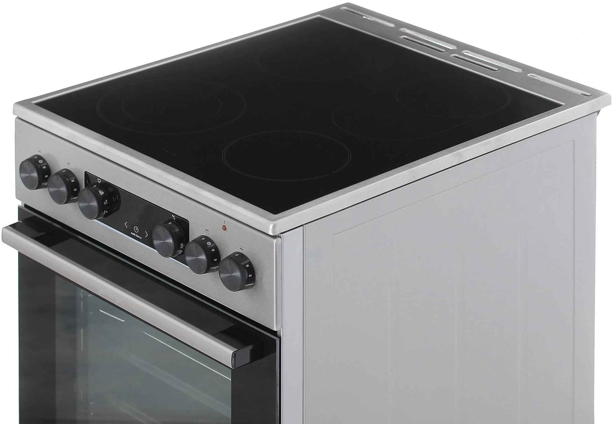 Плита Электрическая Gorenje GEC5C40XAOT серый стеклокерамика (без крышки) — миниатюра 8