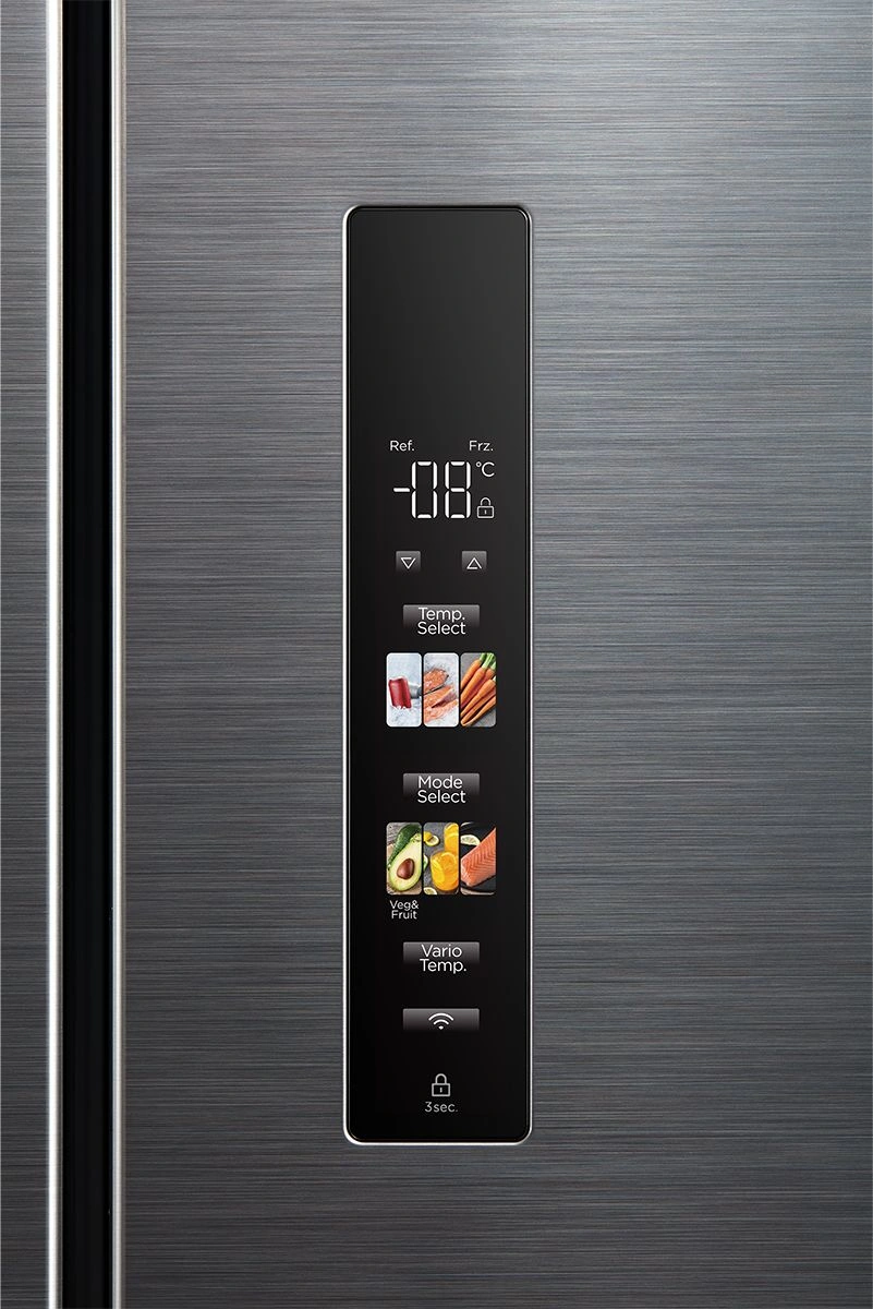 Холодильник Midea MDRM691MIE46 3-хкамерн. нержавеющая сталь инвертер — миниатюра 2