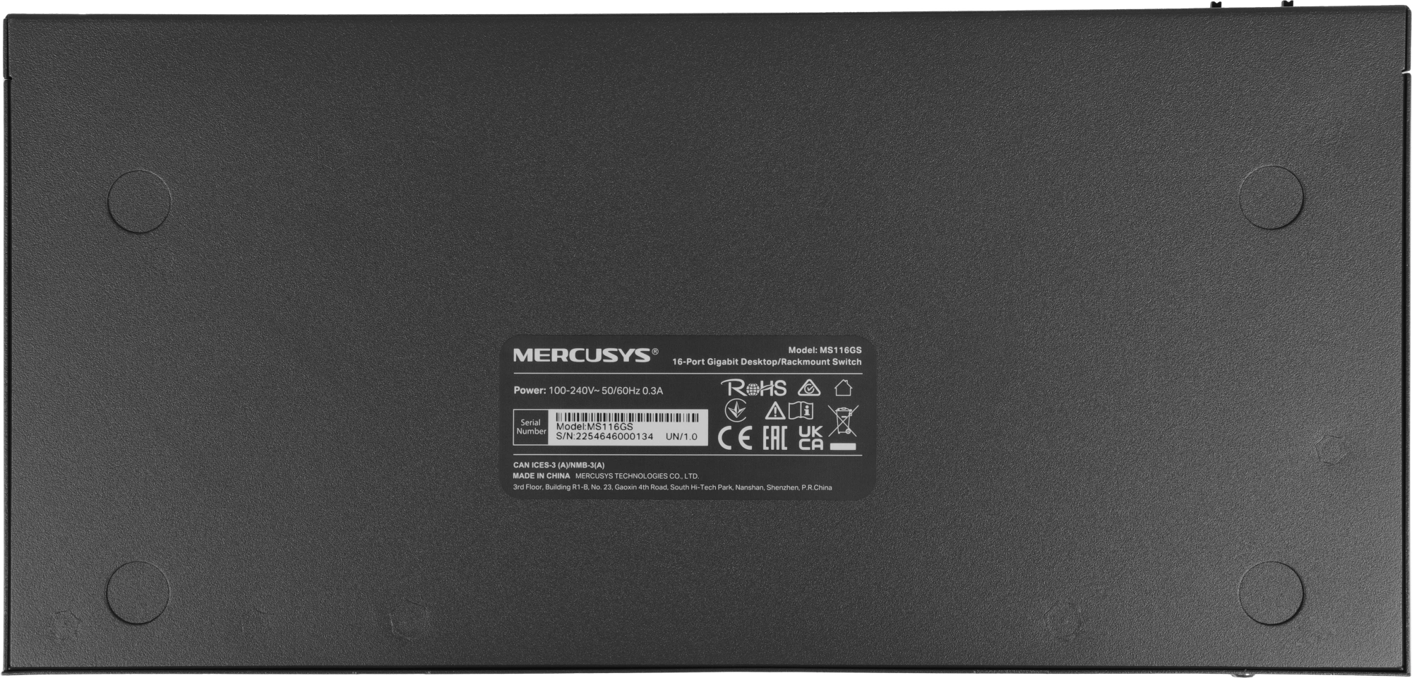 Коммутатор Mercusys MS116GS (L2) 16x1Гбит/с неуправляемый — миниатюра 5