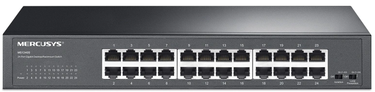 Коммутатор Mercusys MS124GS (L2) 24x1Гбит/с неуправляемый — миниатюра 2