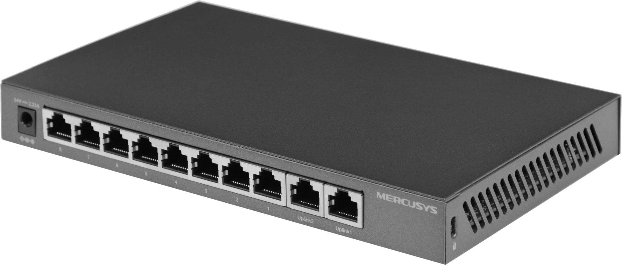Коммутатор Mercusys MS110GMP (L2) 10x1Гбит/с 8PoE+ 111W неуправляемый — миниатюра 2
