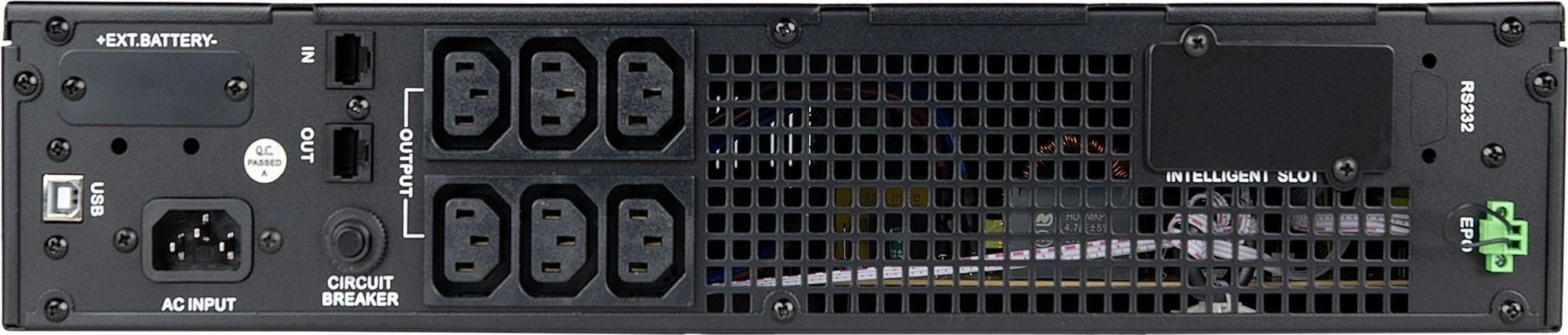 Источник бесперебойного питания Smartwatt IEC 2kVA 1800Вт 2000ВА черный — миниатюра 5